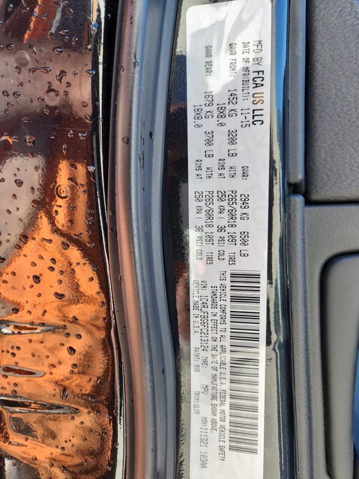2015 Jeep 170 Black vin: 1C4RJFBG6FC213124