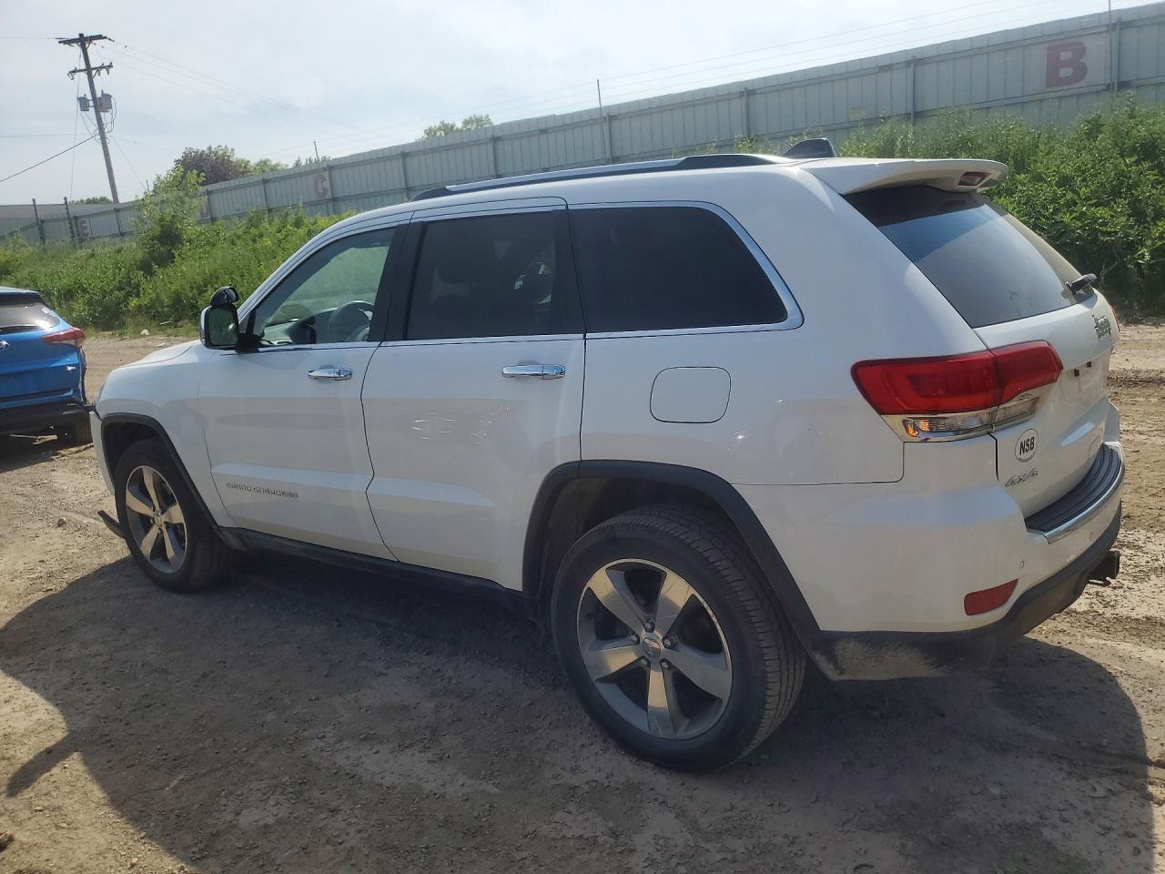 2015 Jeep Grand Cherokee Limited White vin: 1C4RJFBG6FC228321