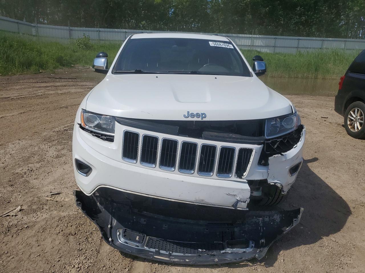 2015 Jeep Grand Cherokee Limited White vin: 1C4RJFBG6FC228321