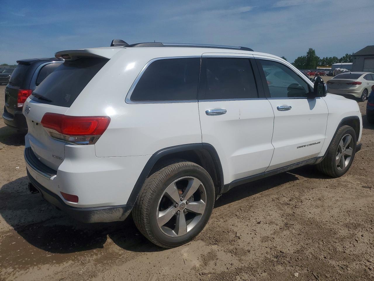 2015 Jeep Grand Cherokee Limited White vin: 1C4RJFBG6FC228321