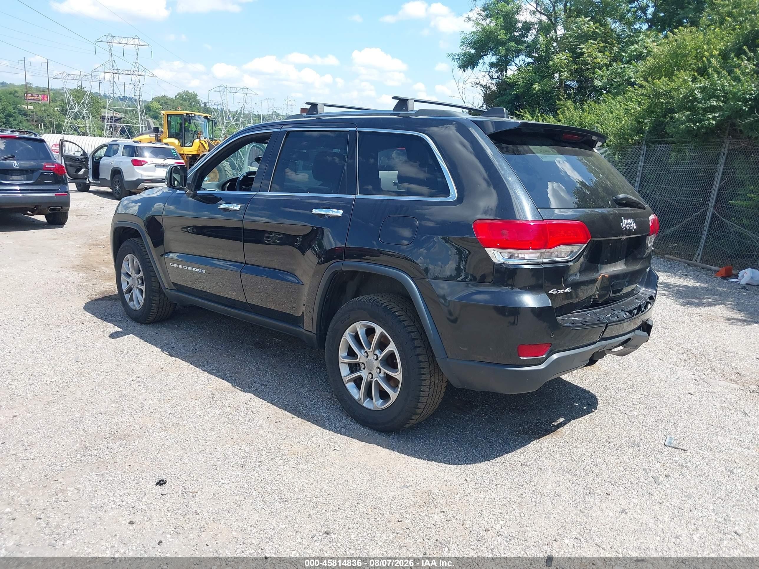 2015 Jeep Grand Cherokee Limited Black vin: 1C4RJFBG6FC241988