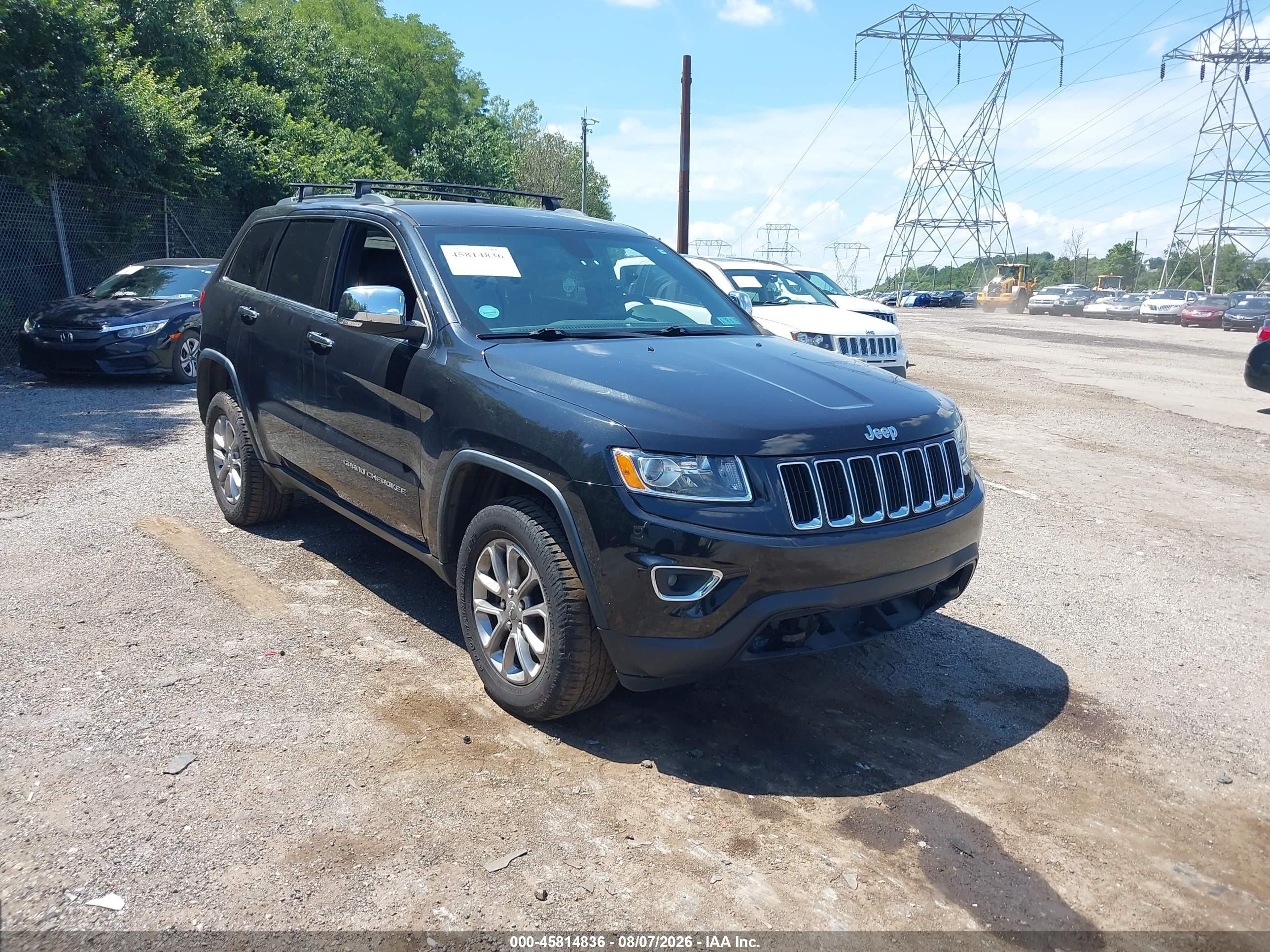 2015 Jeep Grand Cherokee Limited Black vin: 1C4RJFBG6FC241988