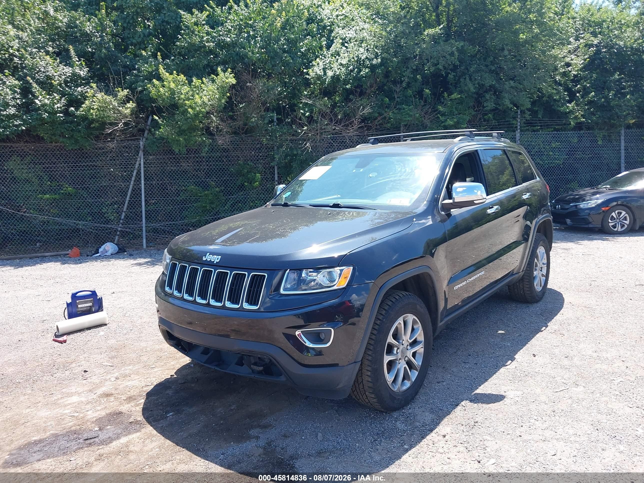 2015 Jeep Grand Cherokee Limited Black vin: 1C4RJFBG6FC241988
