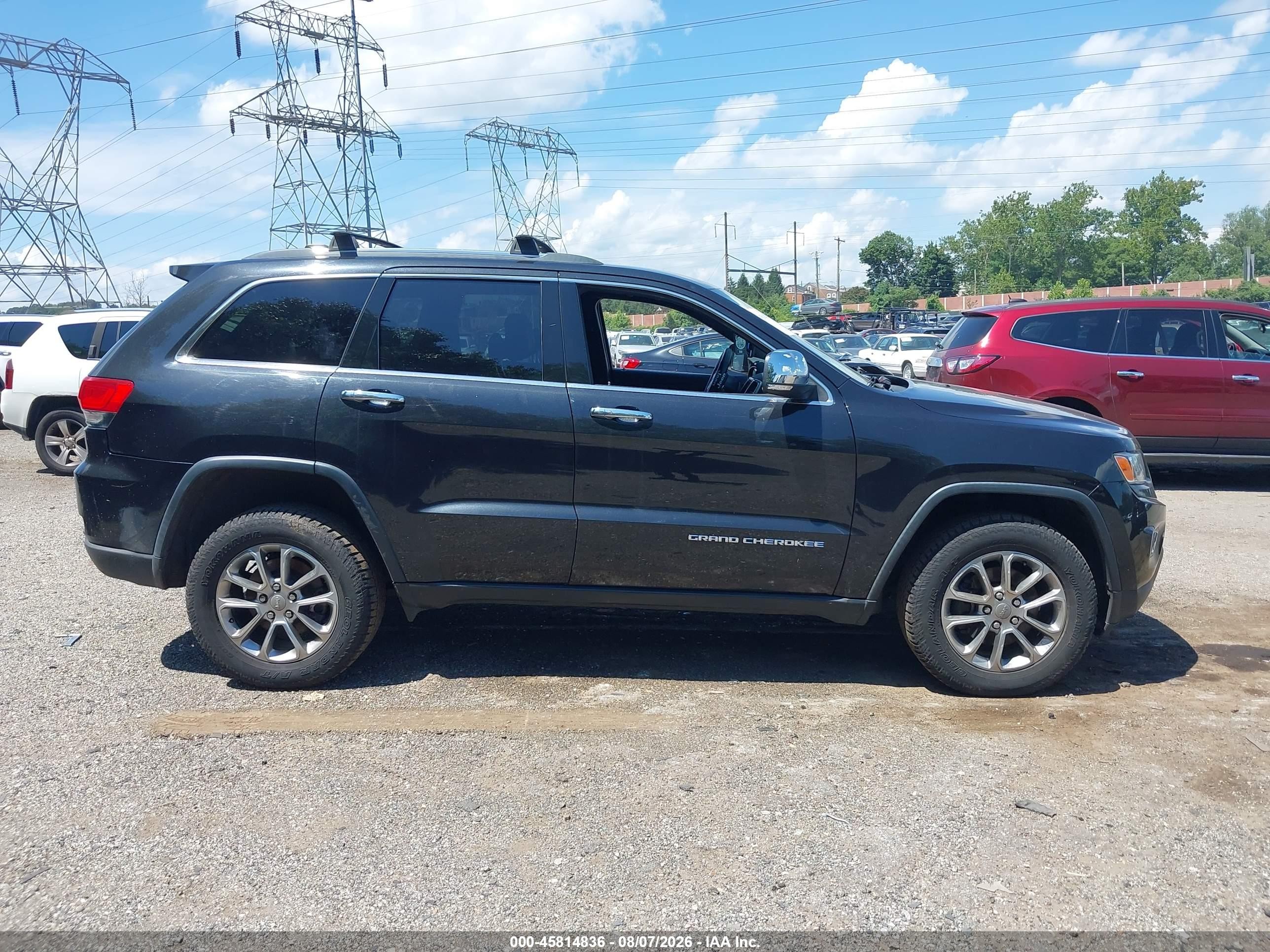2015 Jeep Grand Cherokee Limited Black vin: 1C4RJFBG6FC241988
