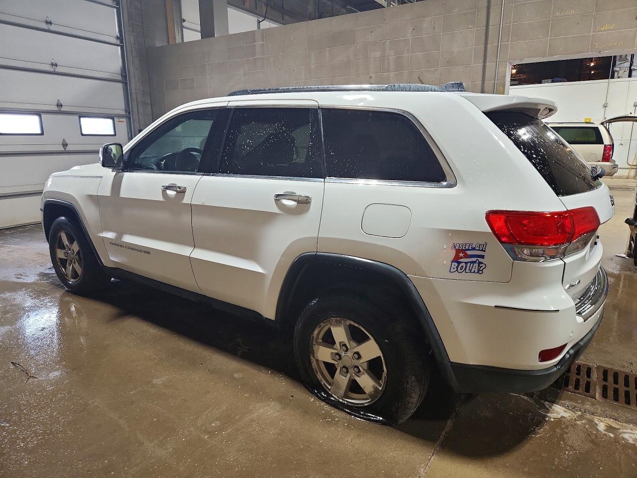 2015 Jeep Grand Cherokee Limited White vin: 1C4RJFBG6FC604080