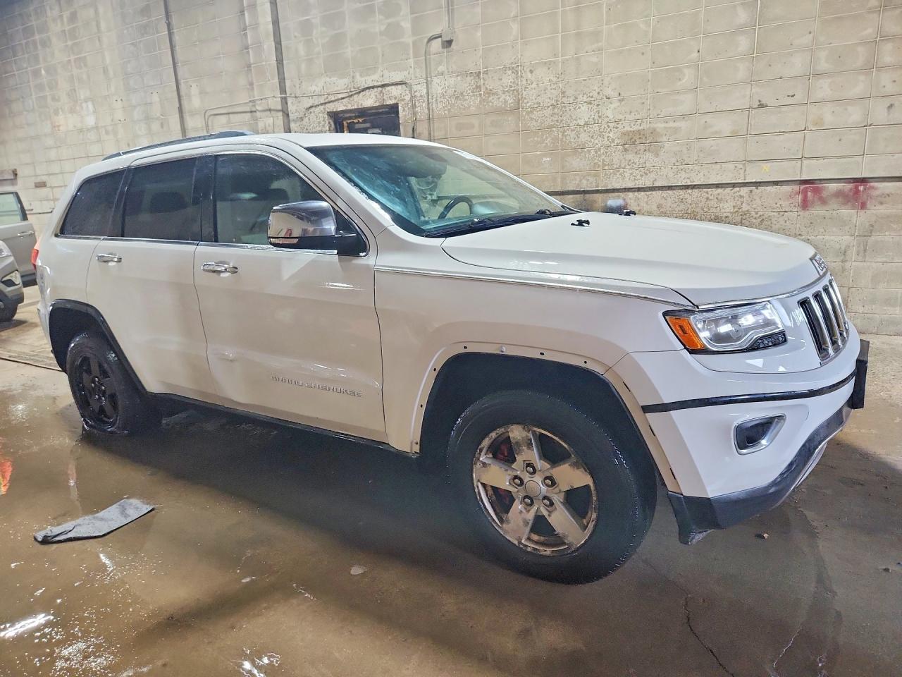 2015 Jeep Grand Cherokee Limited White vin: 1C4RJFBG6FC604080
