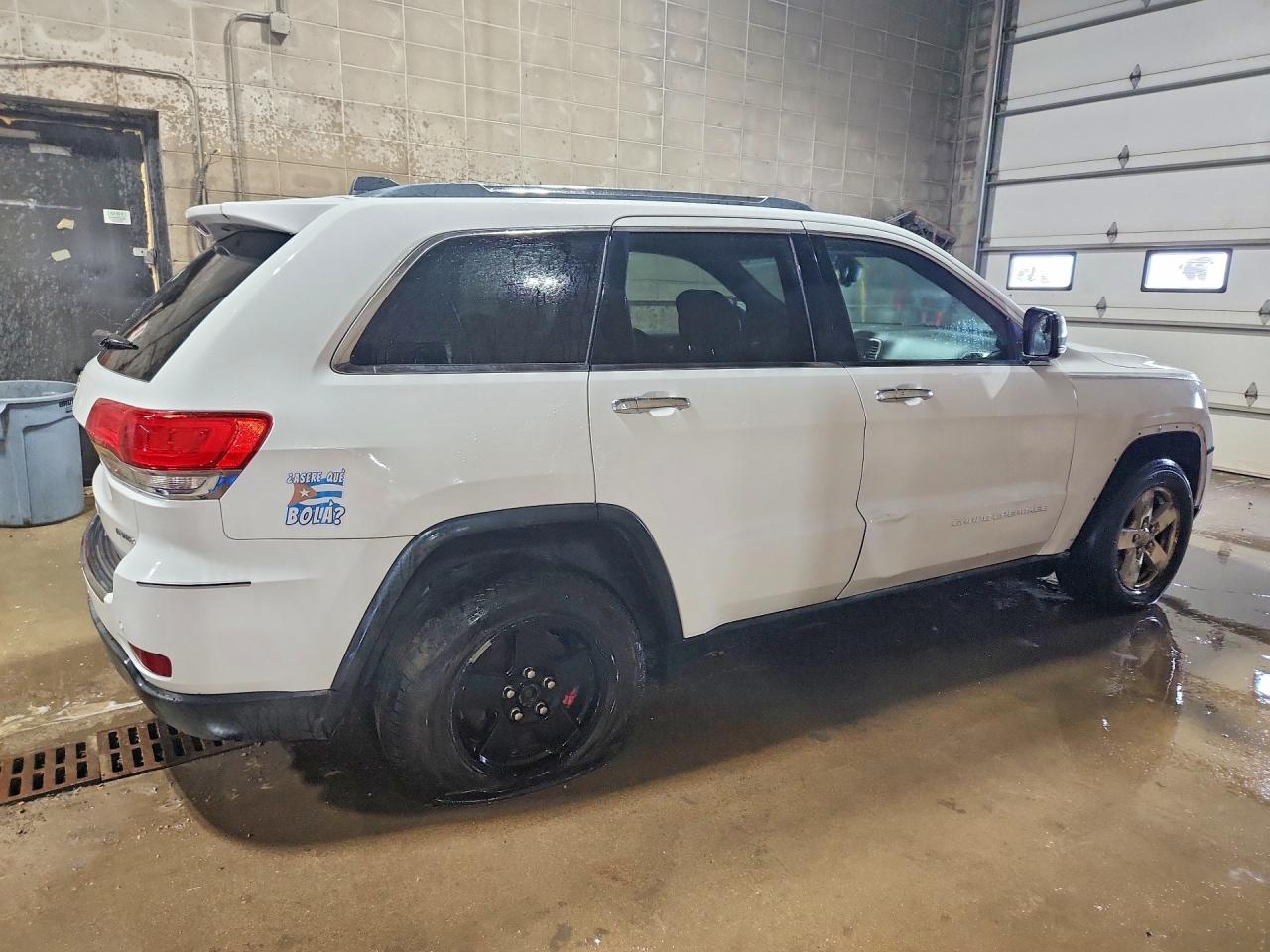 2015 Jeep Grand Cherokee Limited White vin: 1C4RJFBG6FC604080