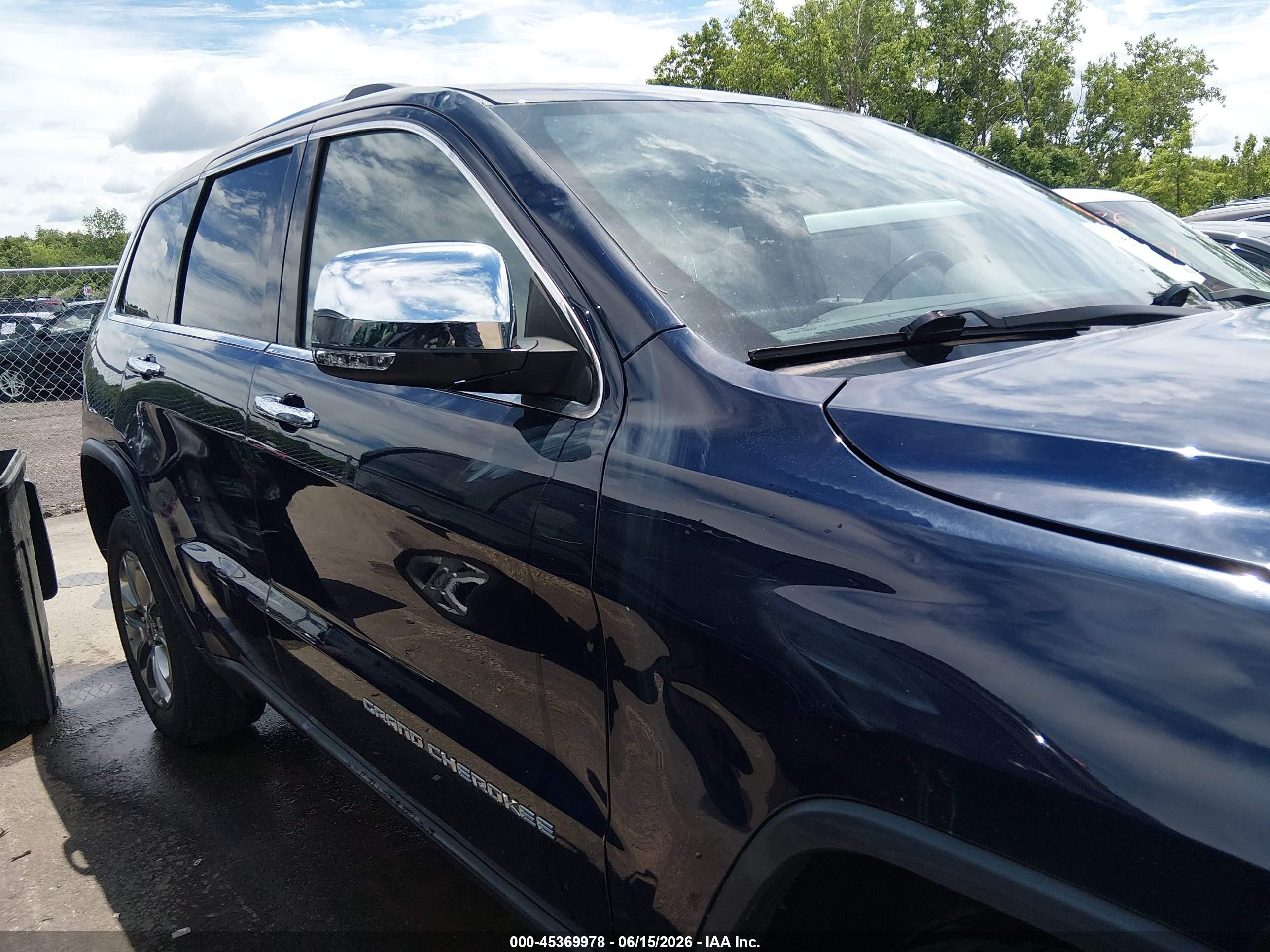 2015 Jeep Grand Cherokee Limited Blue vin: 1C4RJFBG6FC608114