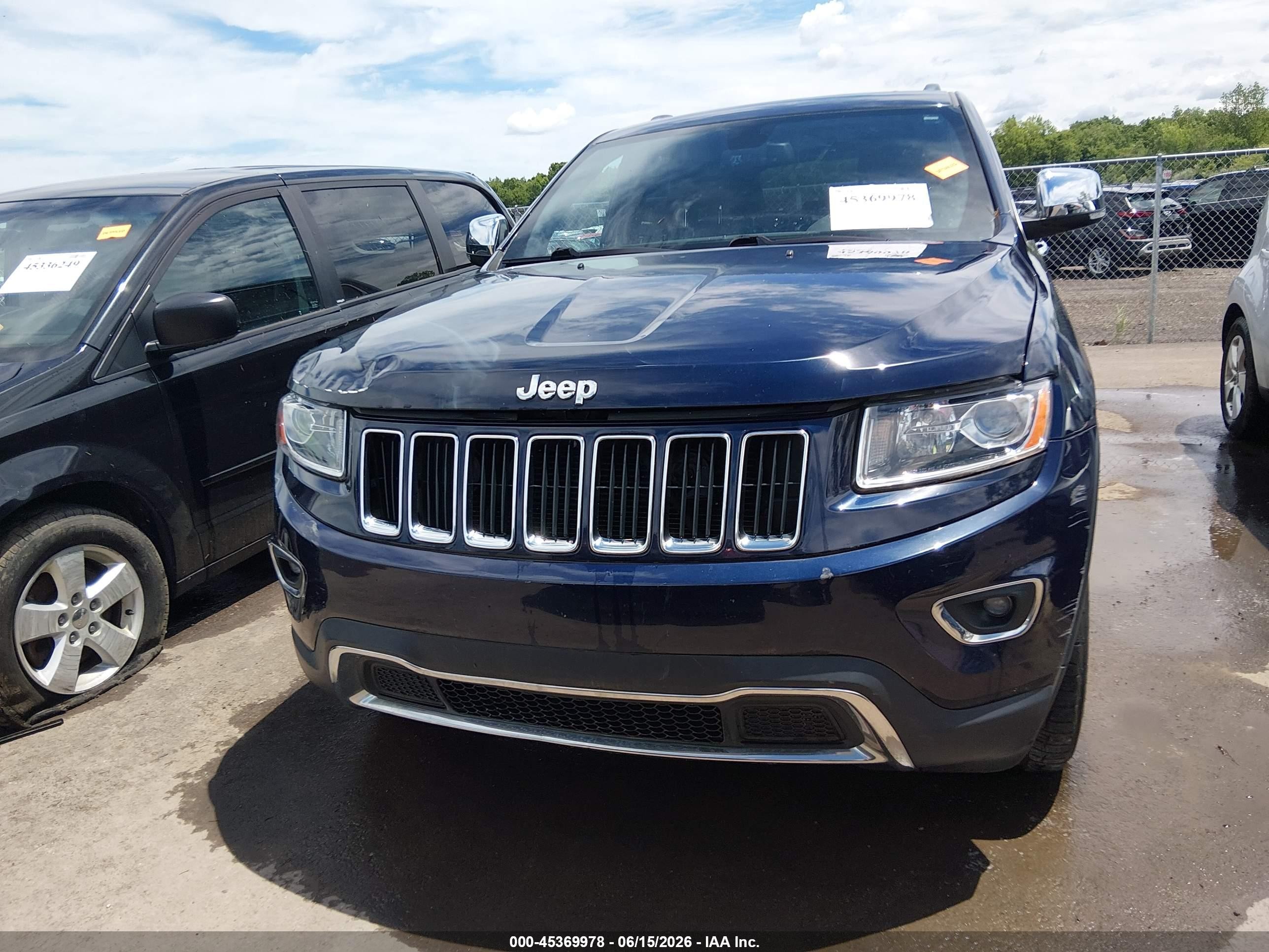 2015 Jeep Grand Cherokee Limited Blue vin: 1C4RJFBG6FC608114