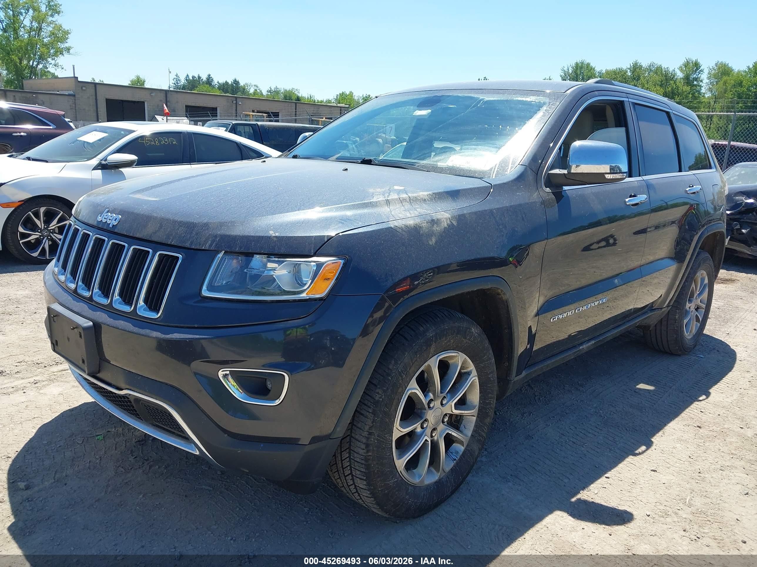 2015 Jeep Grand Cherokee Limited Черный vin: 1C4RJFBG6FC609649