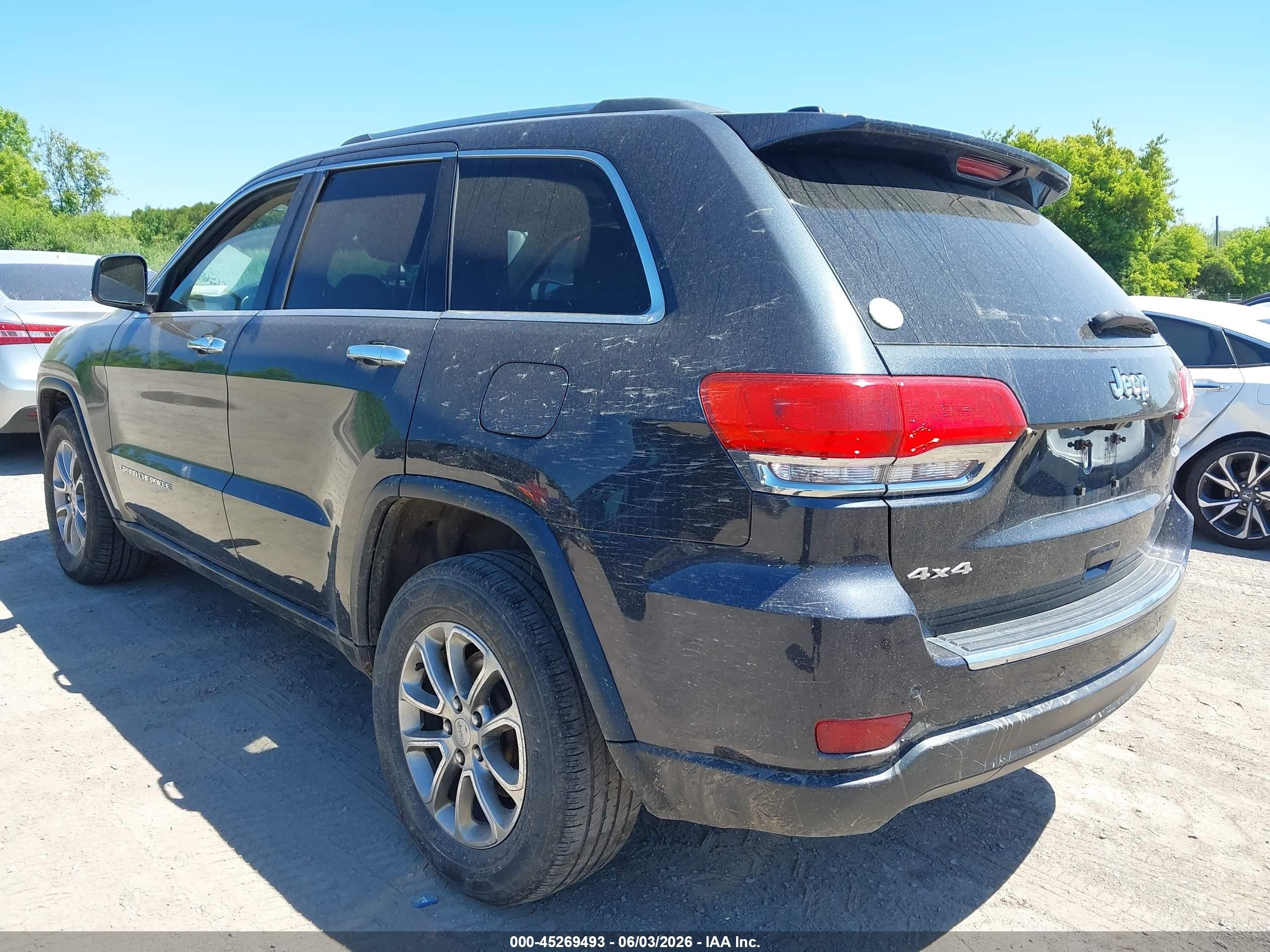 2015 Jeep Grand Cherokee Limited Черный vin: 1C4RJFBG6FC609649