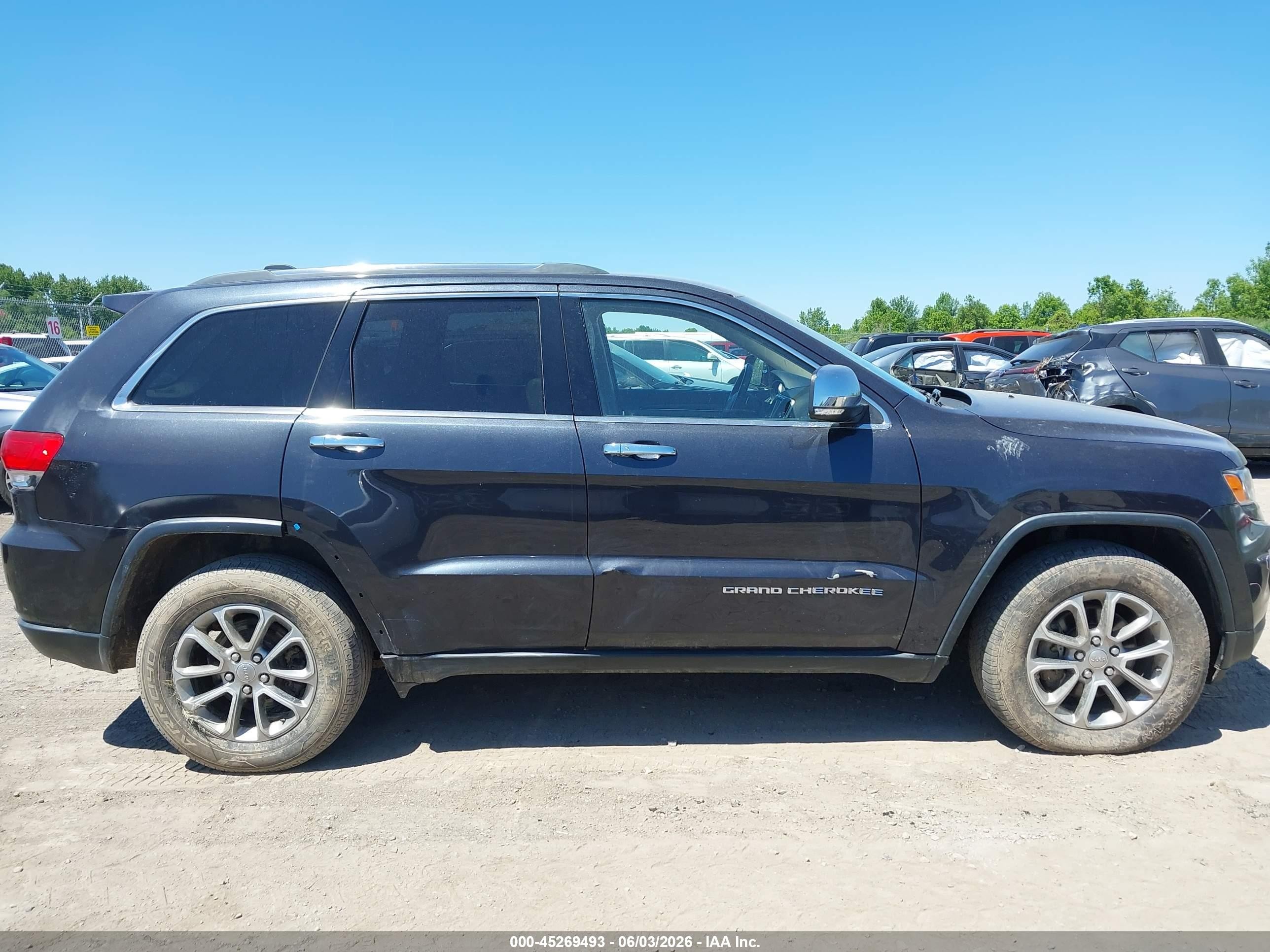 2015 Jeep Grand Cherokee Limited Черный vin: 1C4RJFBG6FC609649