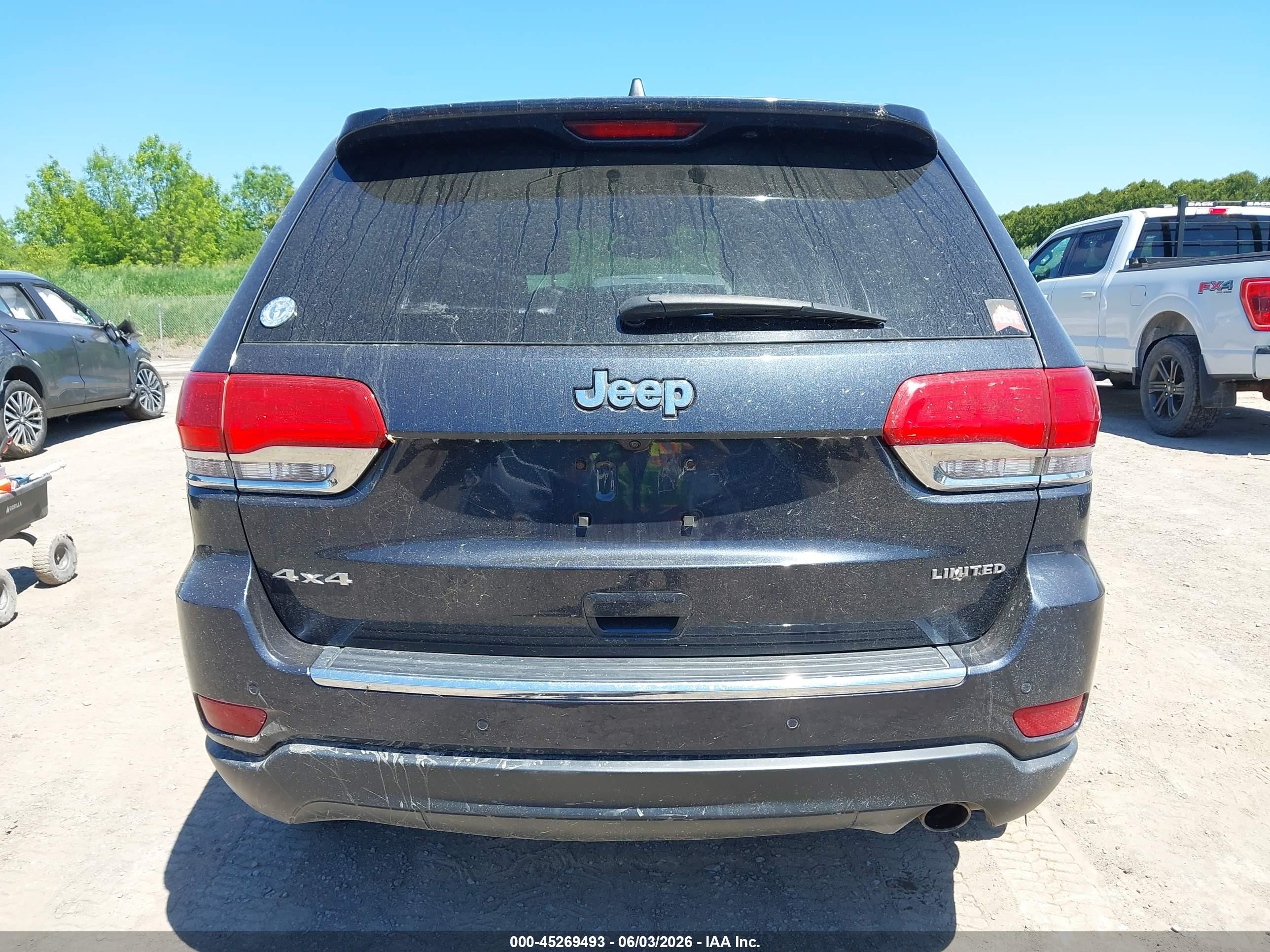 2015 Jeep Grand Cherokee Limited Черный vin: 1C4RJFBG6FC609649