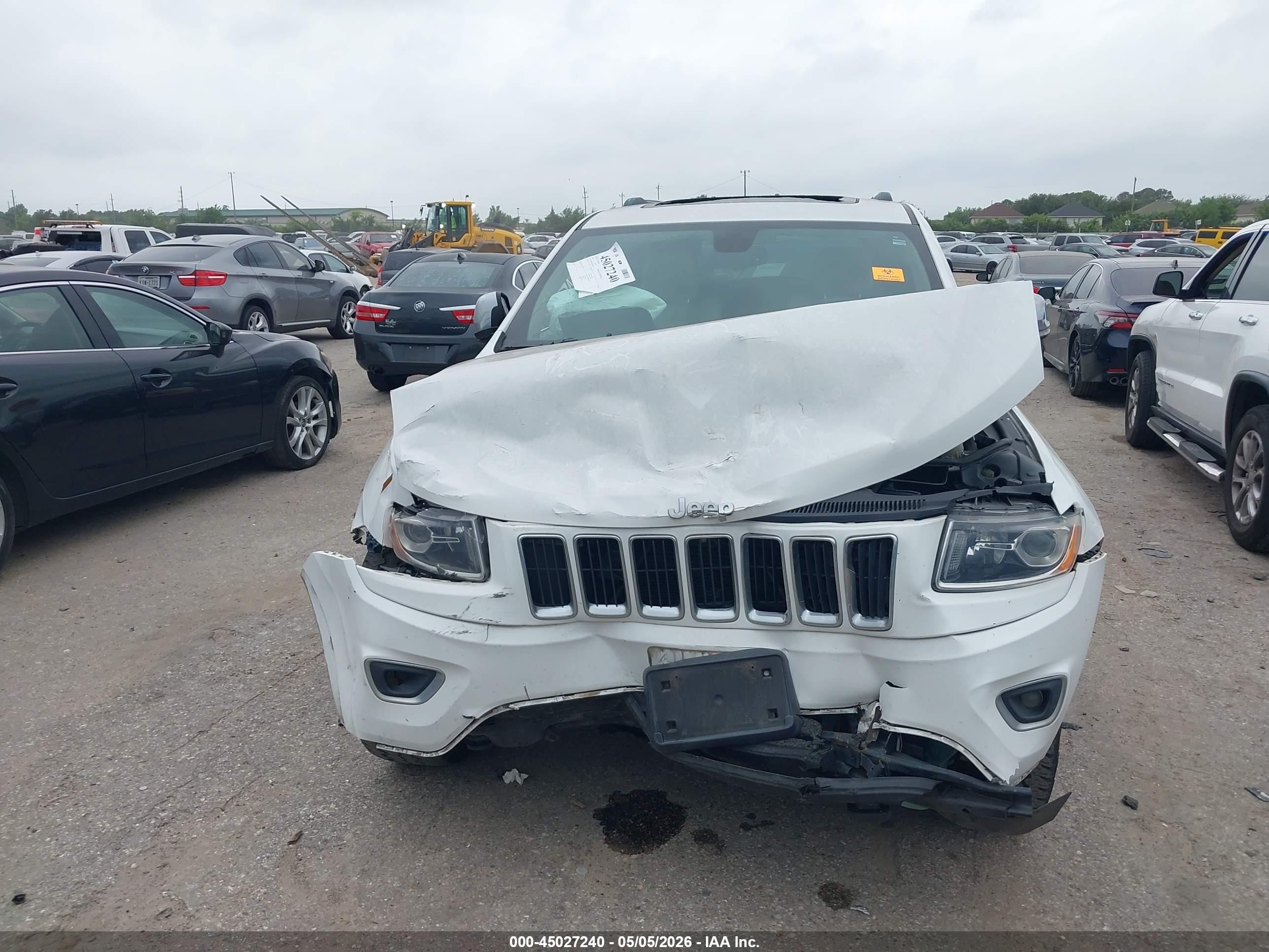 2015 Jeep Grand Cherokee Limited White vin: 1C4RJFBG6FC609991