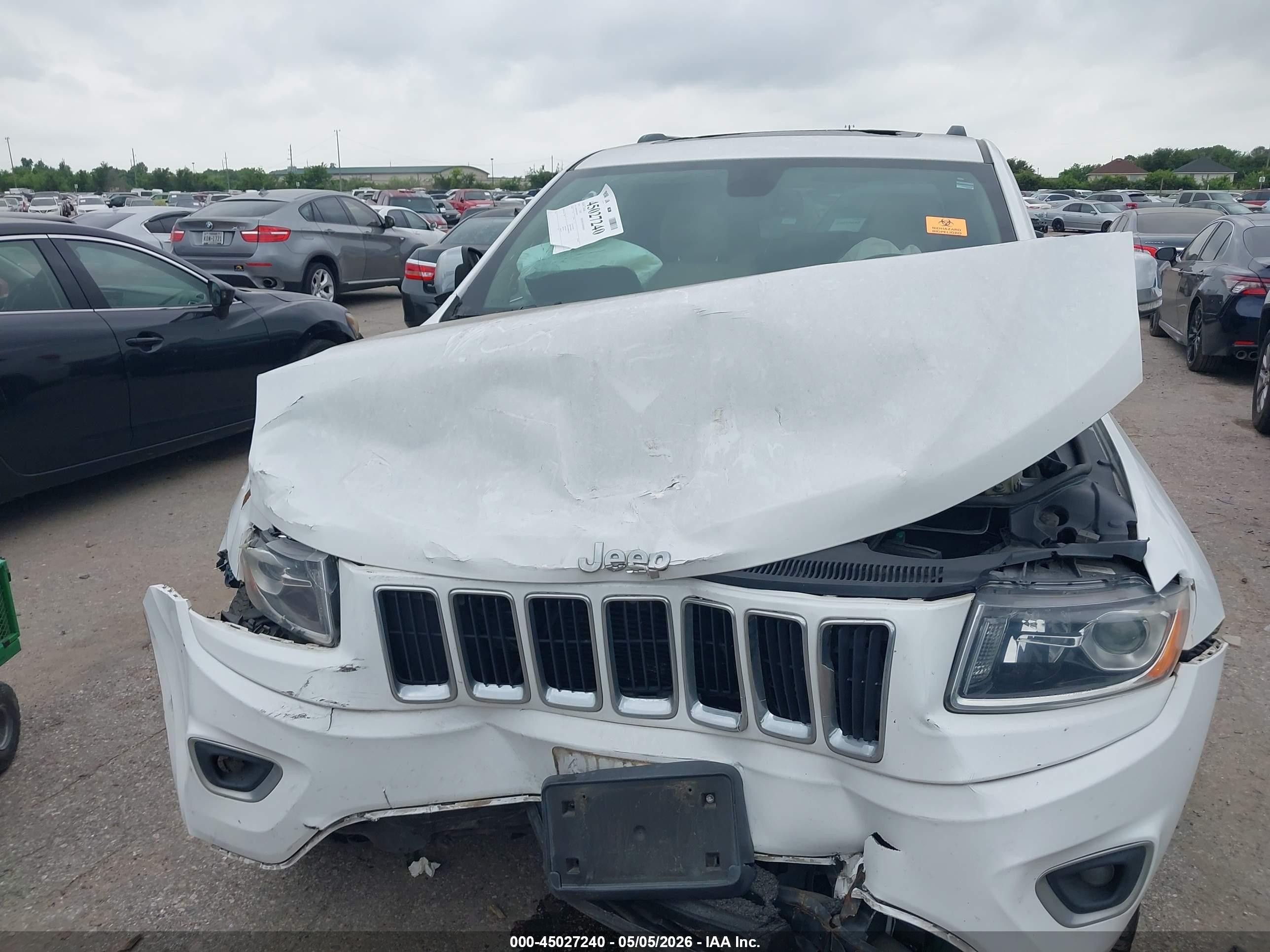 2015 Jeep Grand Cherokee Limited White vin: 1C4RJFBG6FC609991