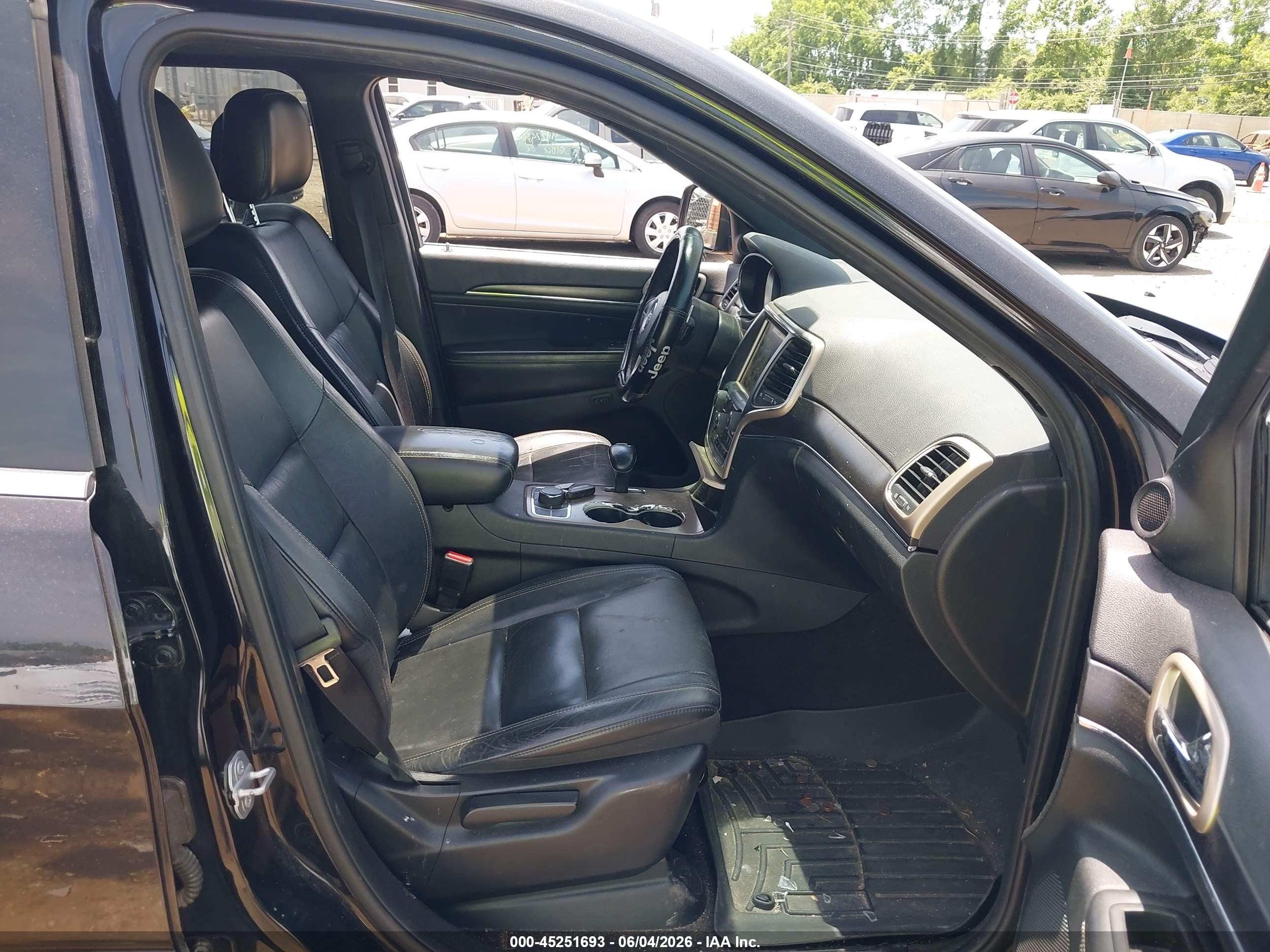 2015 Jeep Grand Cherokee Limited Black vin: 1C4RJFBG6FC625365