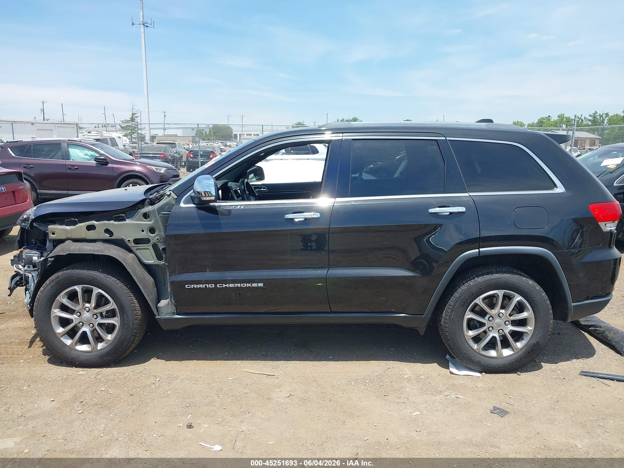 2015 Jeep Grand Cherokee Limited Black vin: 1C4RJFBG6FC625365