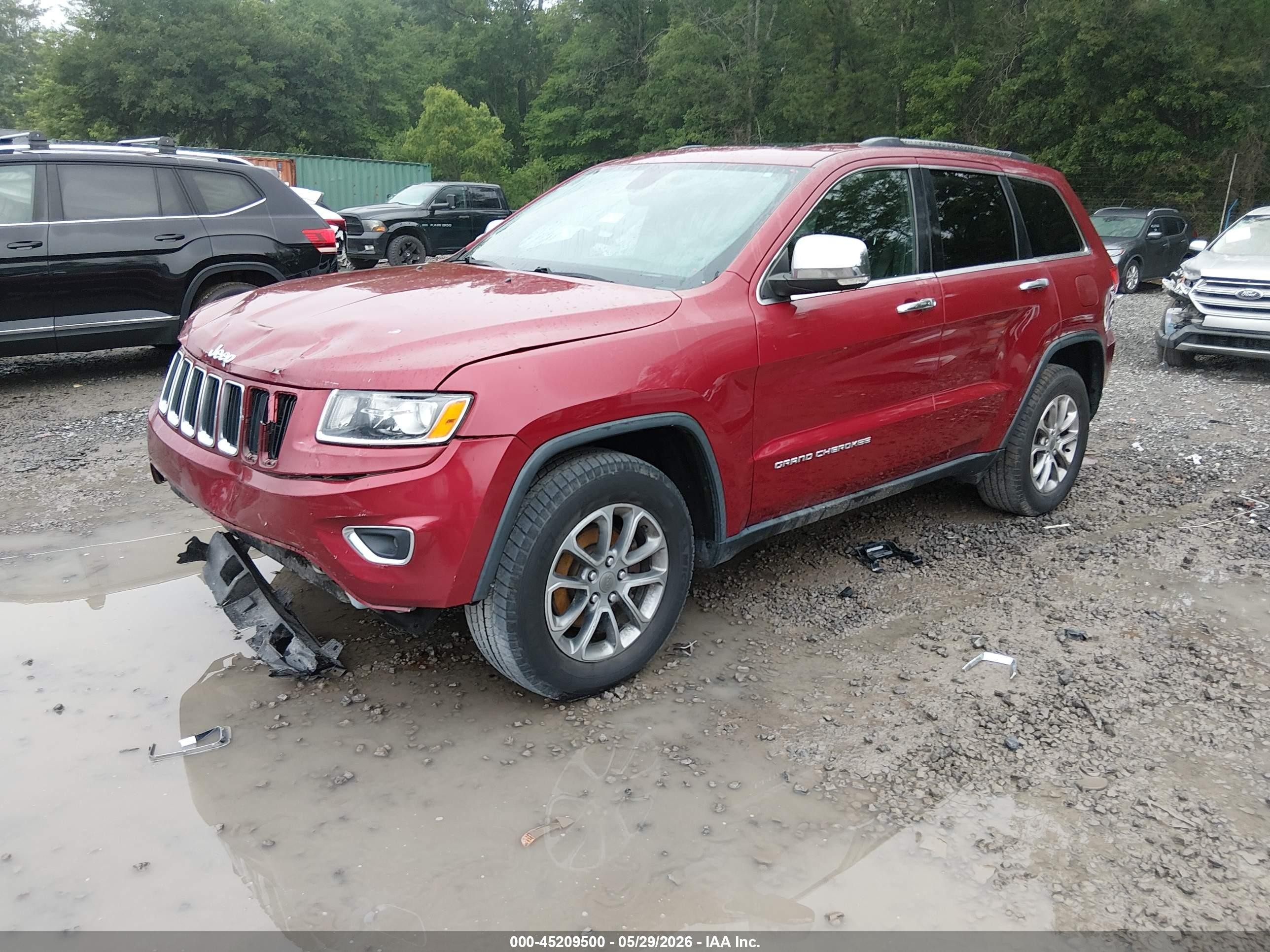 2015 Jeep Grand Cherokee Limited Red vin: 1C4RJFBG6FC632090