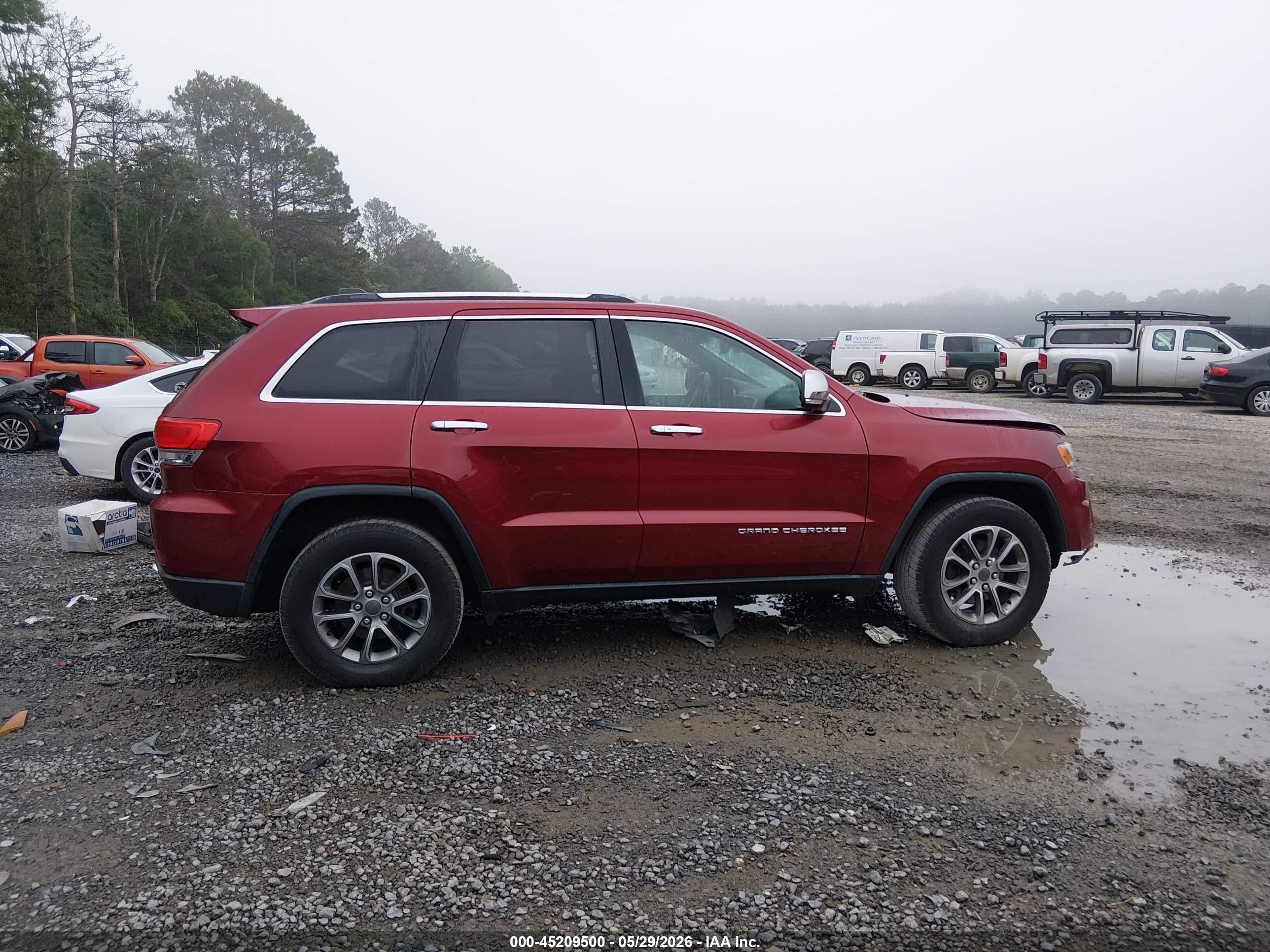 2015 Jeep Grand Cherokee Limited Red vin: 1C4RJFBG6FC632090