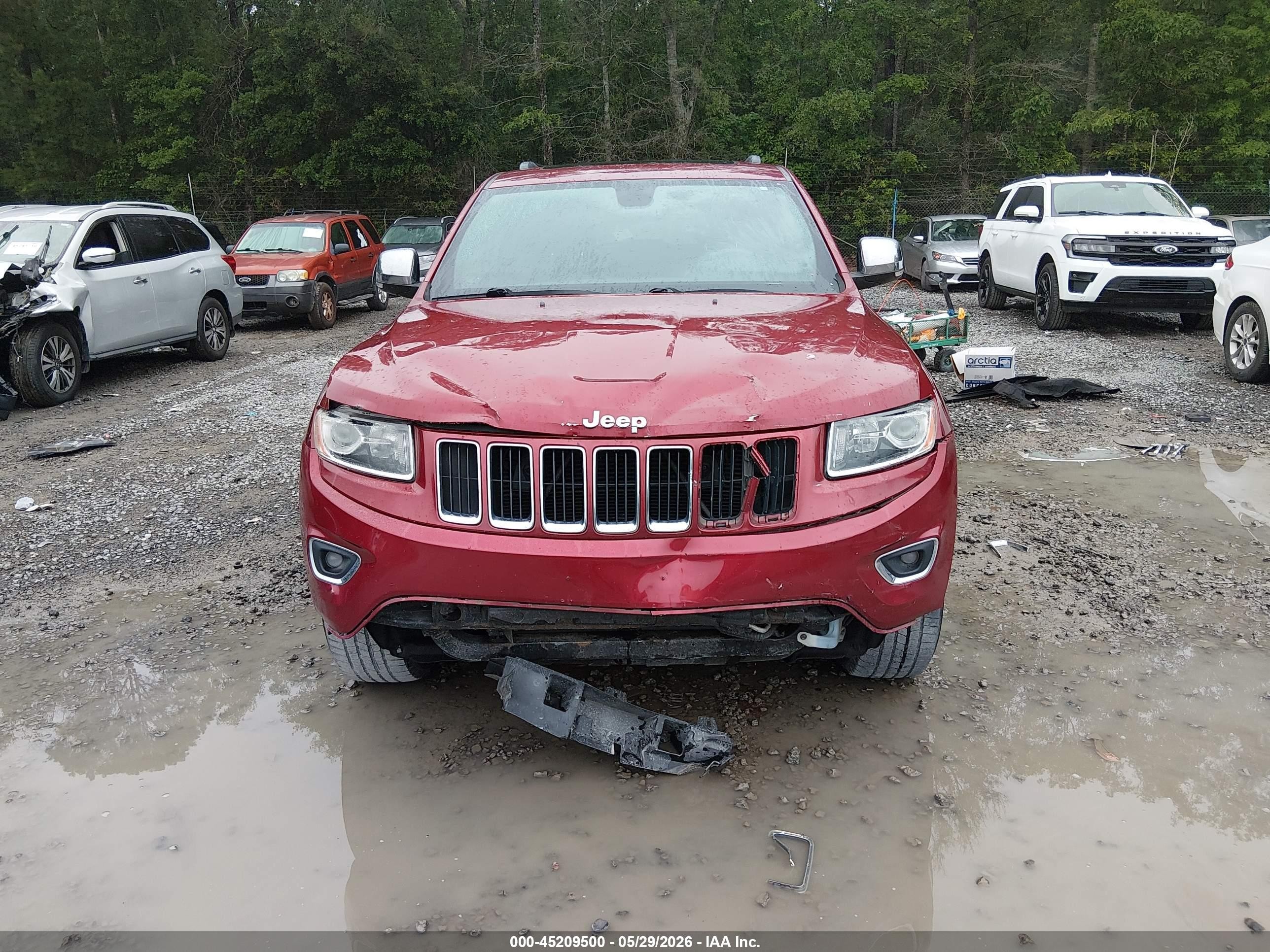 2015 Jeep Grand Cherokee Limited Red vin: 1C4RJFBG6FC632090