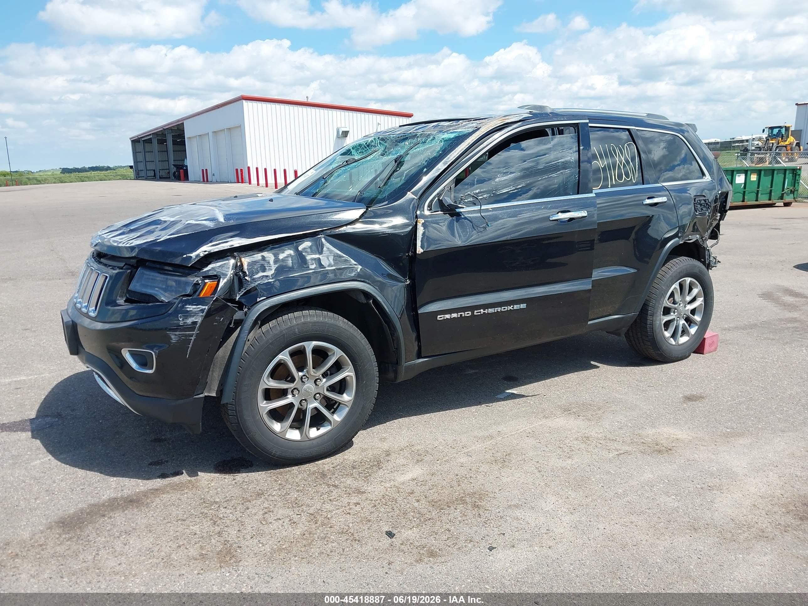 2015 Jeep Grand Cherokee Limited Black vin: 1C4RJFBG6FC643736