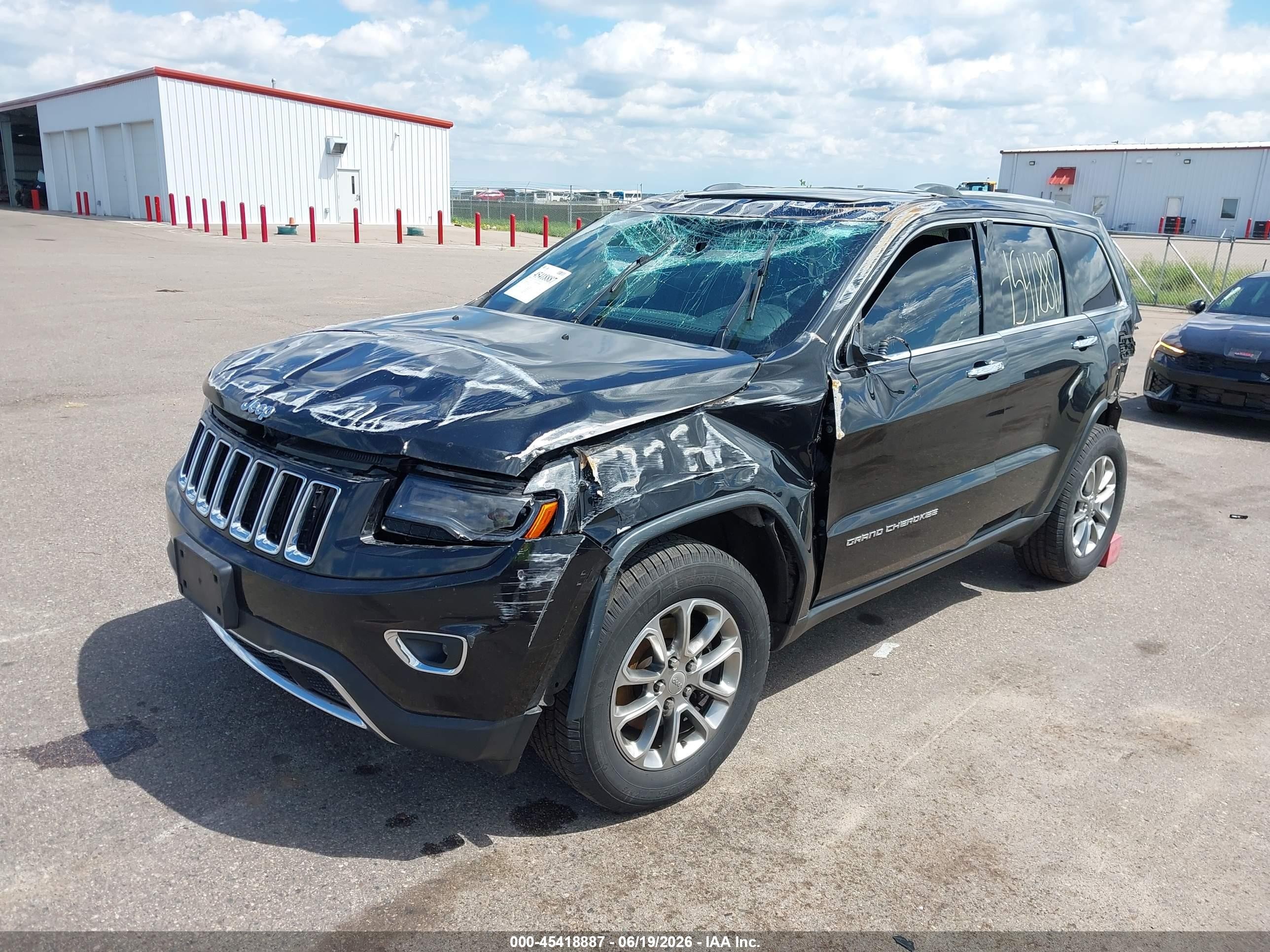 2015 Jeep Grand Cherokee Limited Black vin: 1C4RJFBG6FC643736