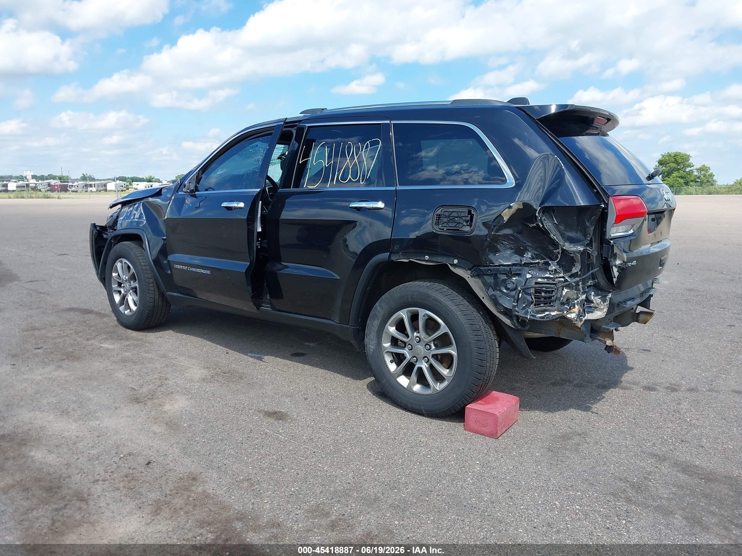 2015 Jeep Grand Cherokee Limited Black vin: 1C4RJFBG6FC643736