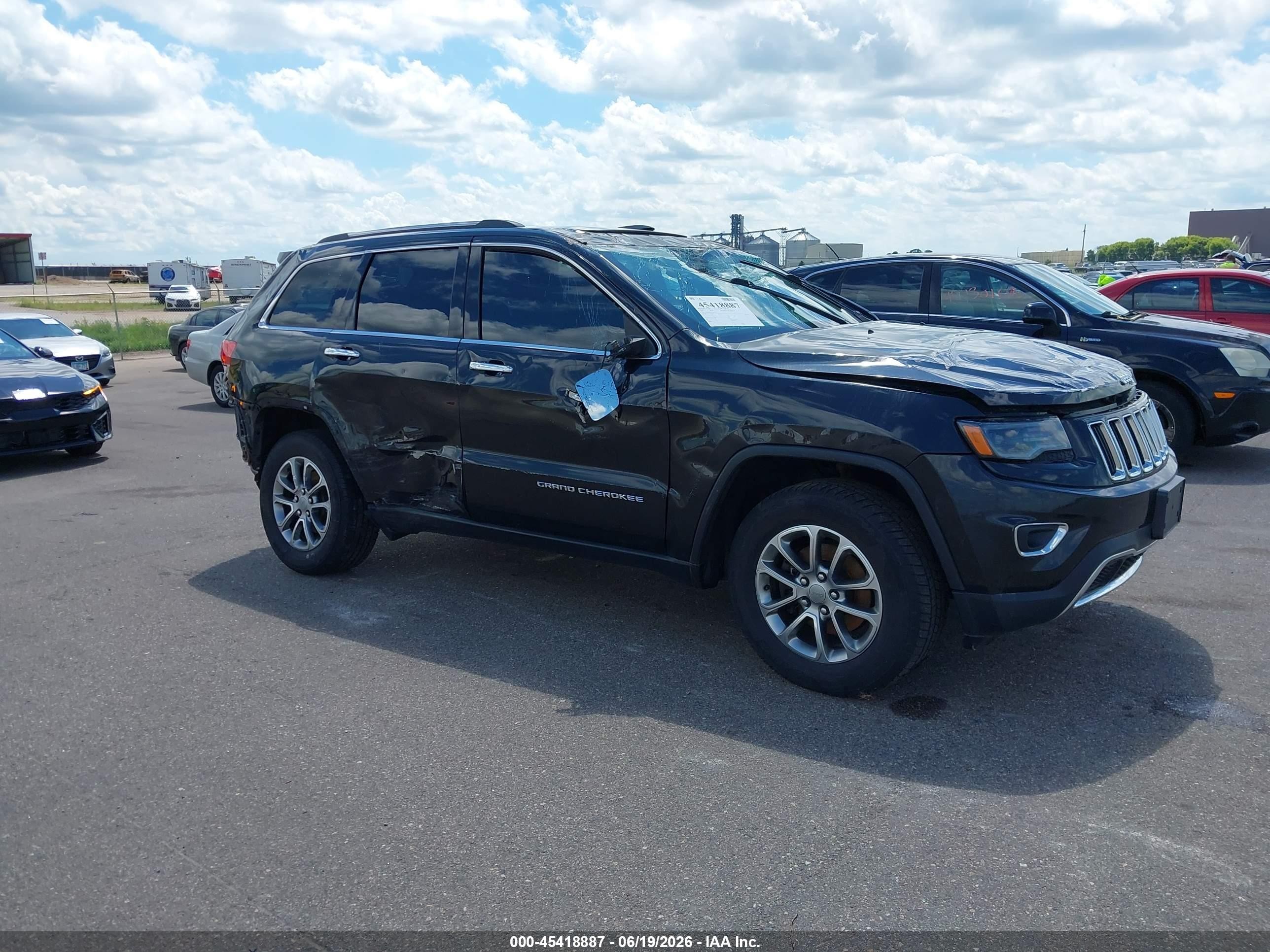 2015 Jeep Grand Cherokee Limited Black vin: 1C4RJFBG6FC643736