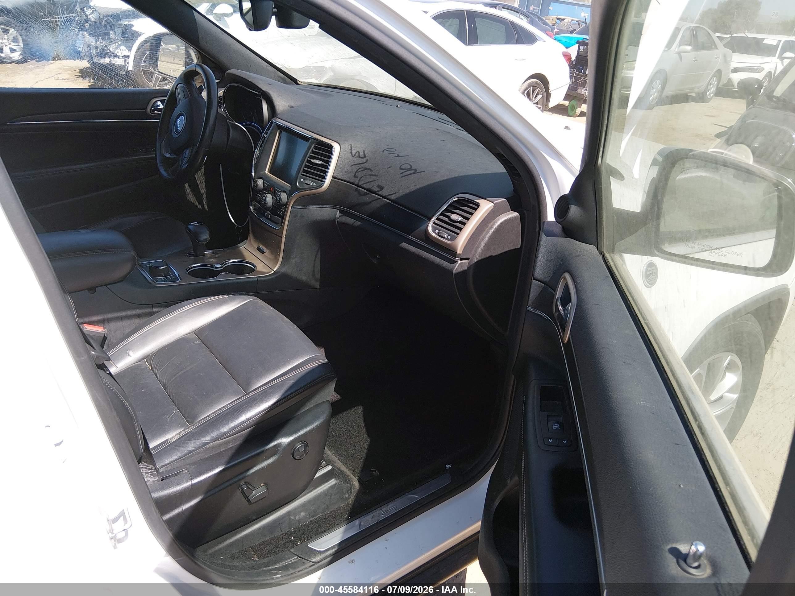 2015 Jeep Grand Cherokee Limited White vin: 1C4RJFBG6FC685033
