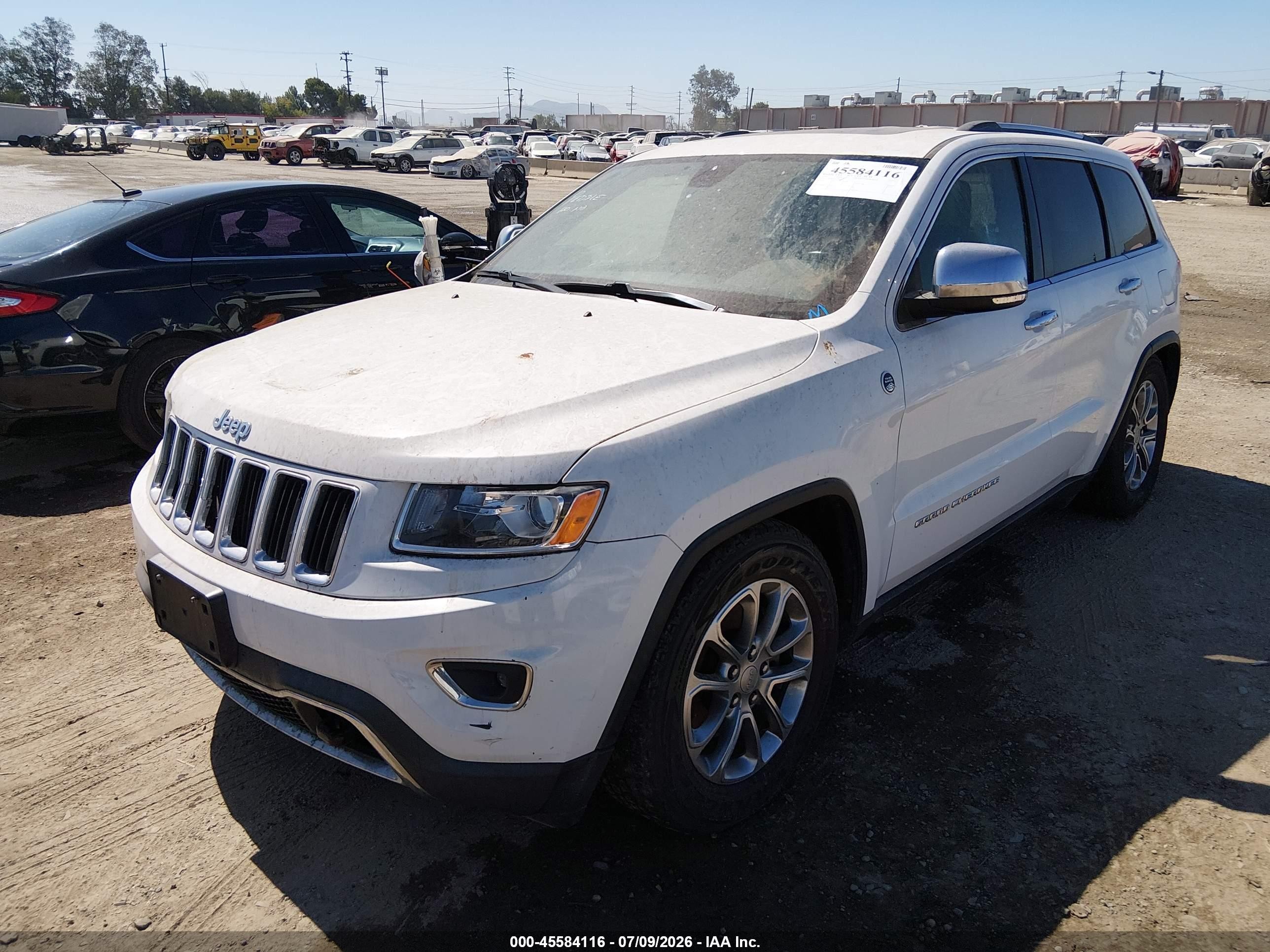 2015 Jeep Grand Cherokee Limited White vin: 1C4RJFBG6FC685033