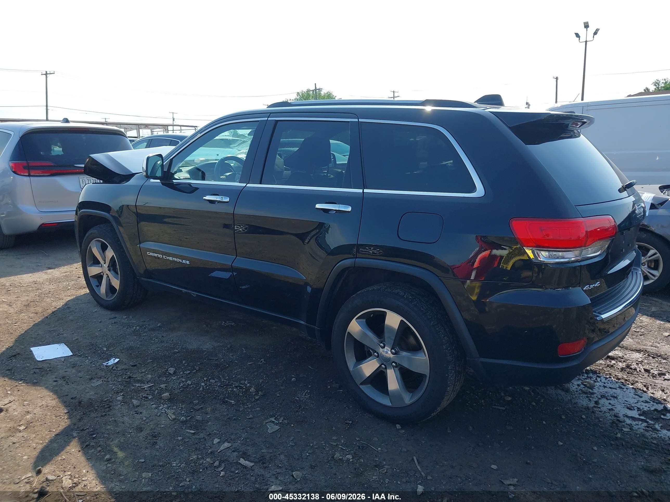 2015 Jeep Grand Cherokee Limited Black vin: 1C4RJFBG6FC756845