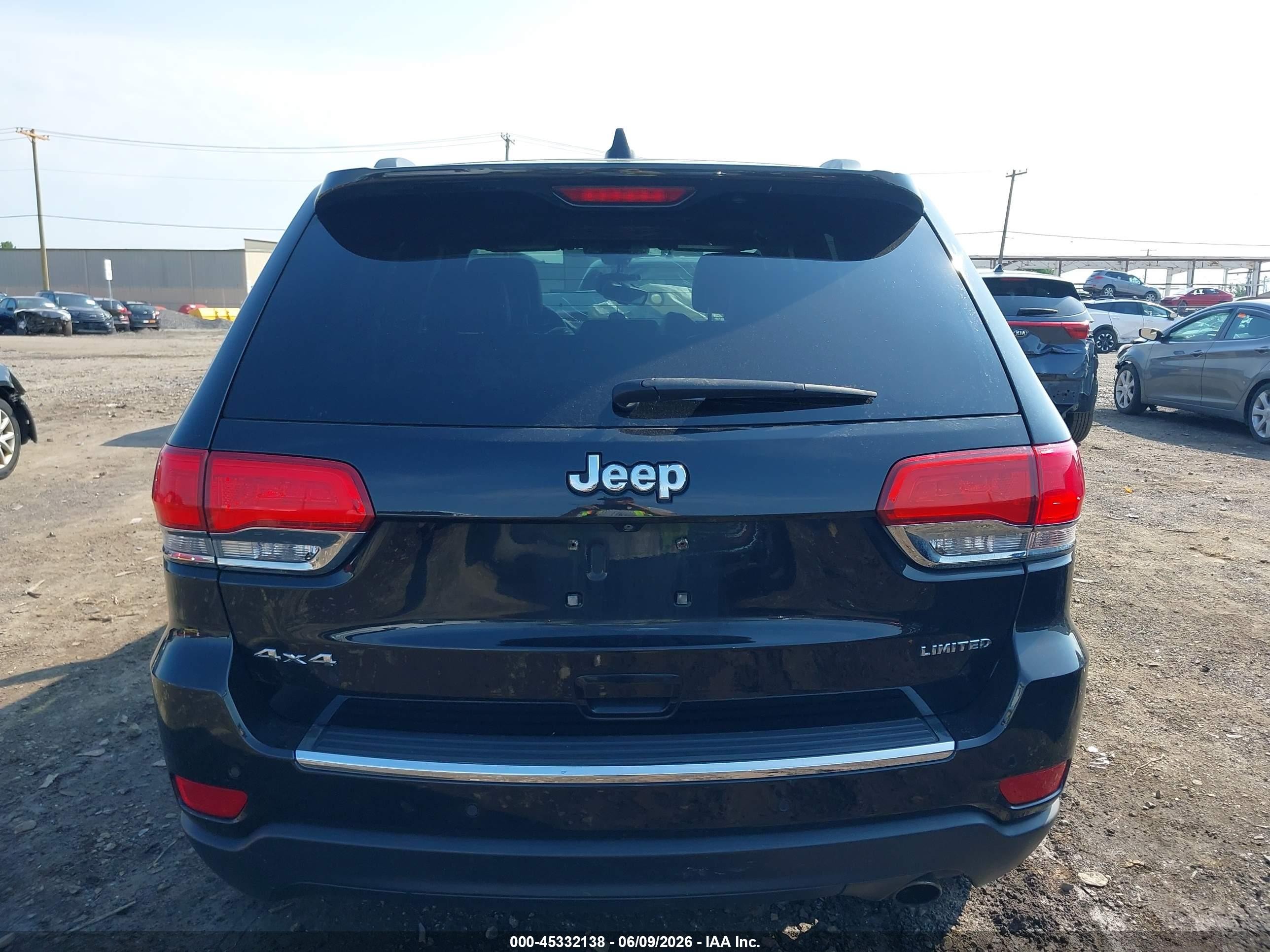 2015 Jeep Grand Cherokee Limited Black vin: 1C4RJFBG6FC756845