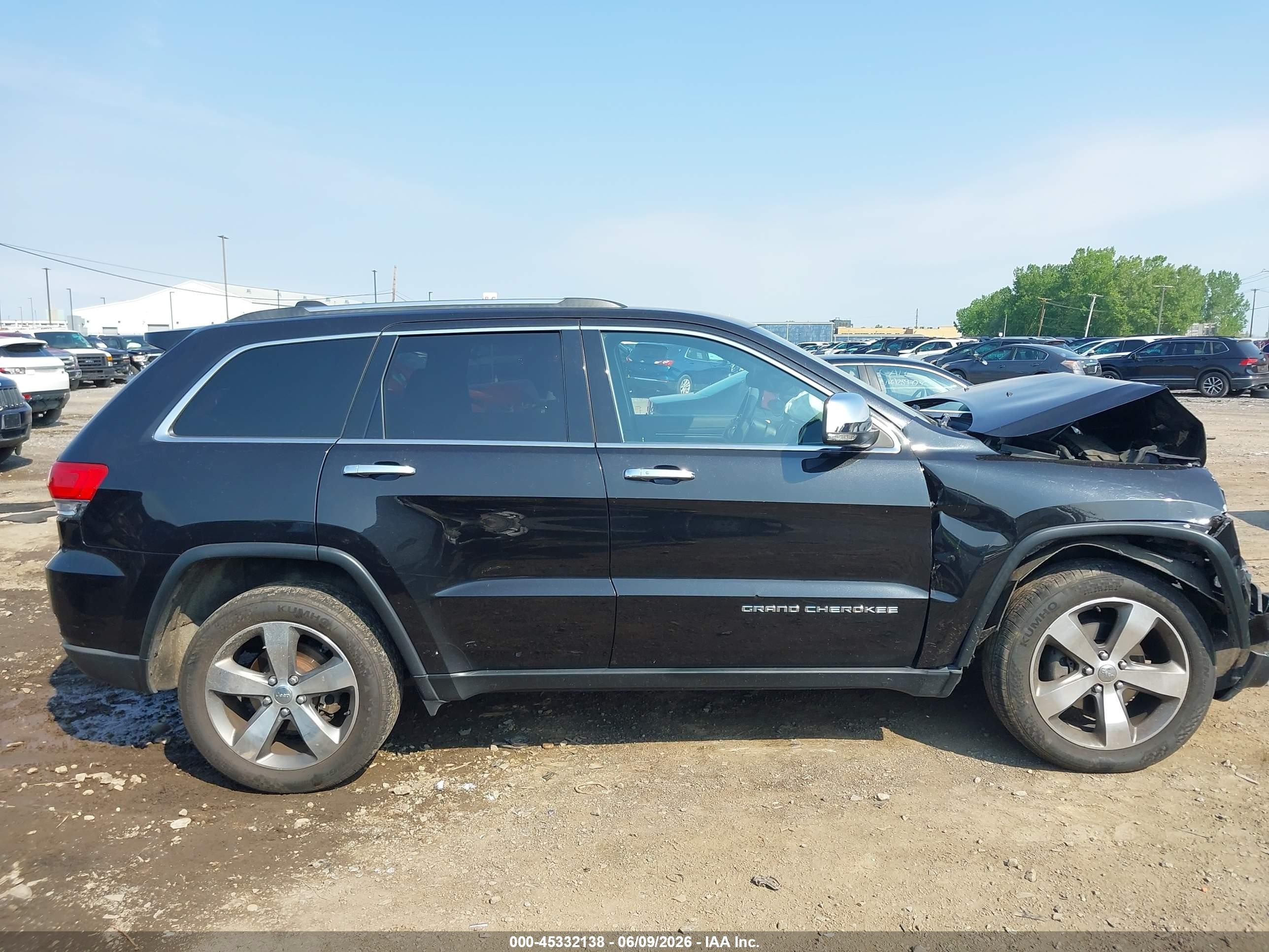 2015 Jeep Grand Cherokee Limited Black vin: 1C4RJFBG6FC756845