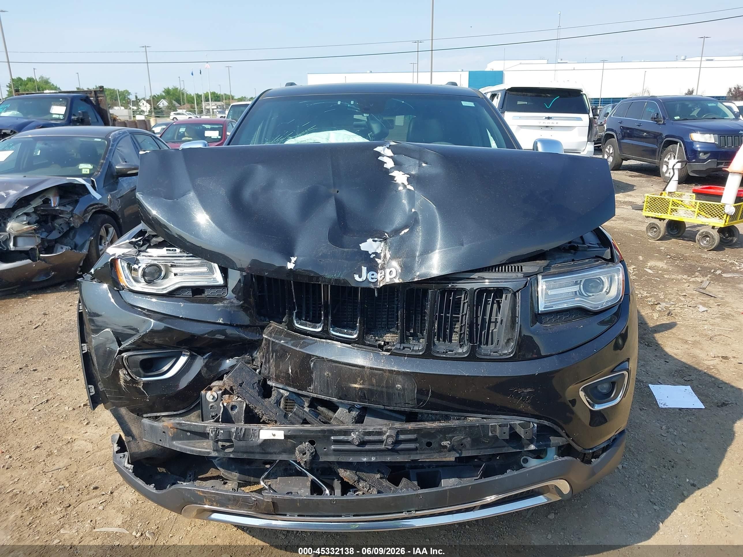 2015 Jeep Grand Cherokee Limited Black vin: 1C4RJFBG6FC756845