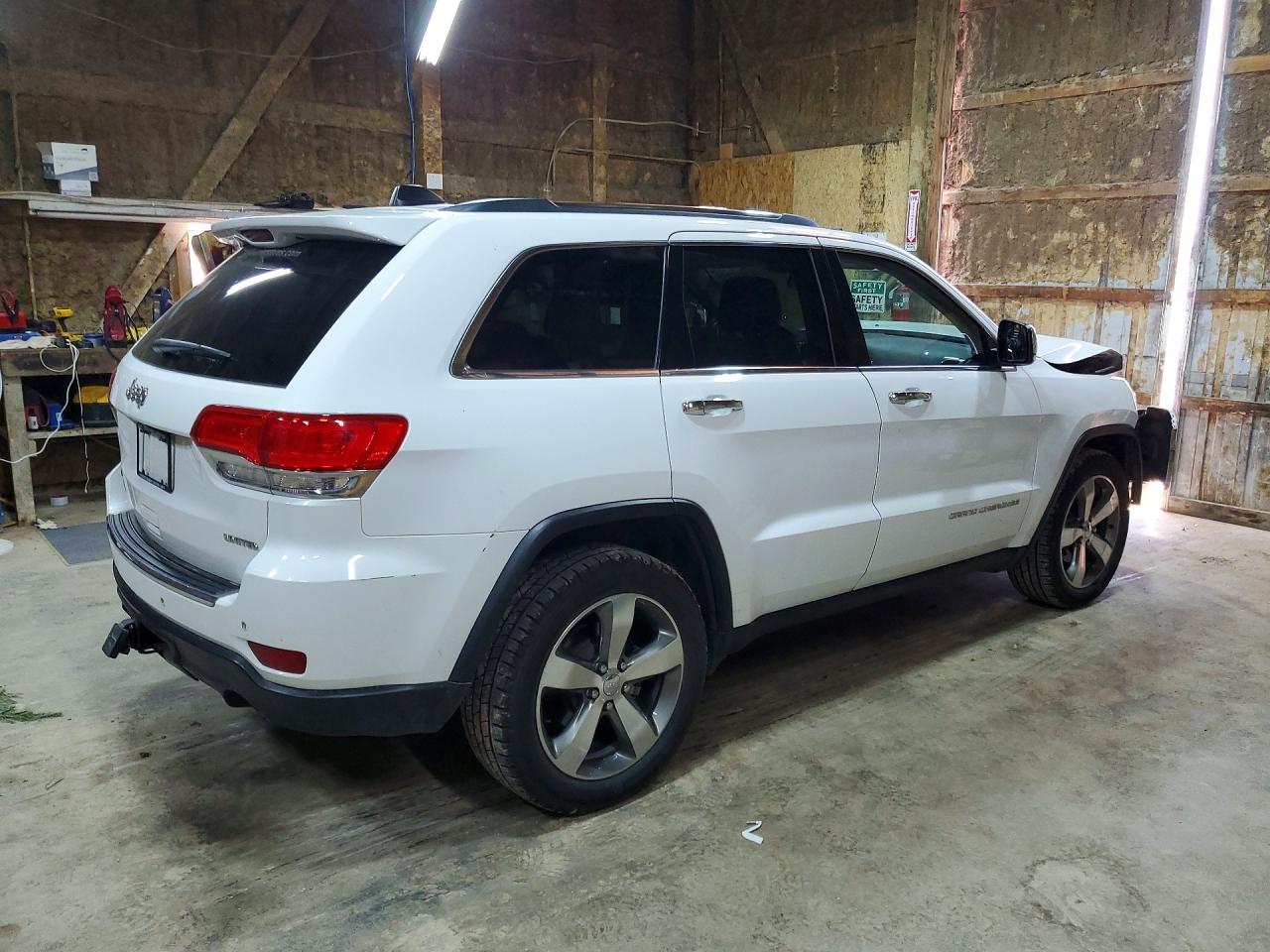 2015 Jeep Grand Cherokee Limited White vin: 1C4RJFBG6FC763200