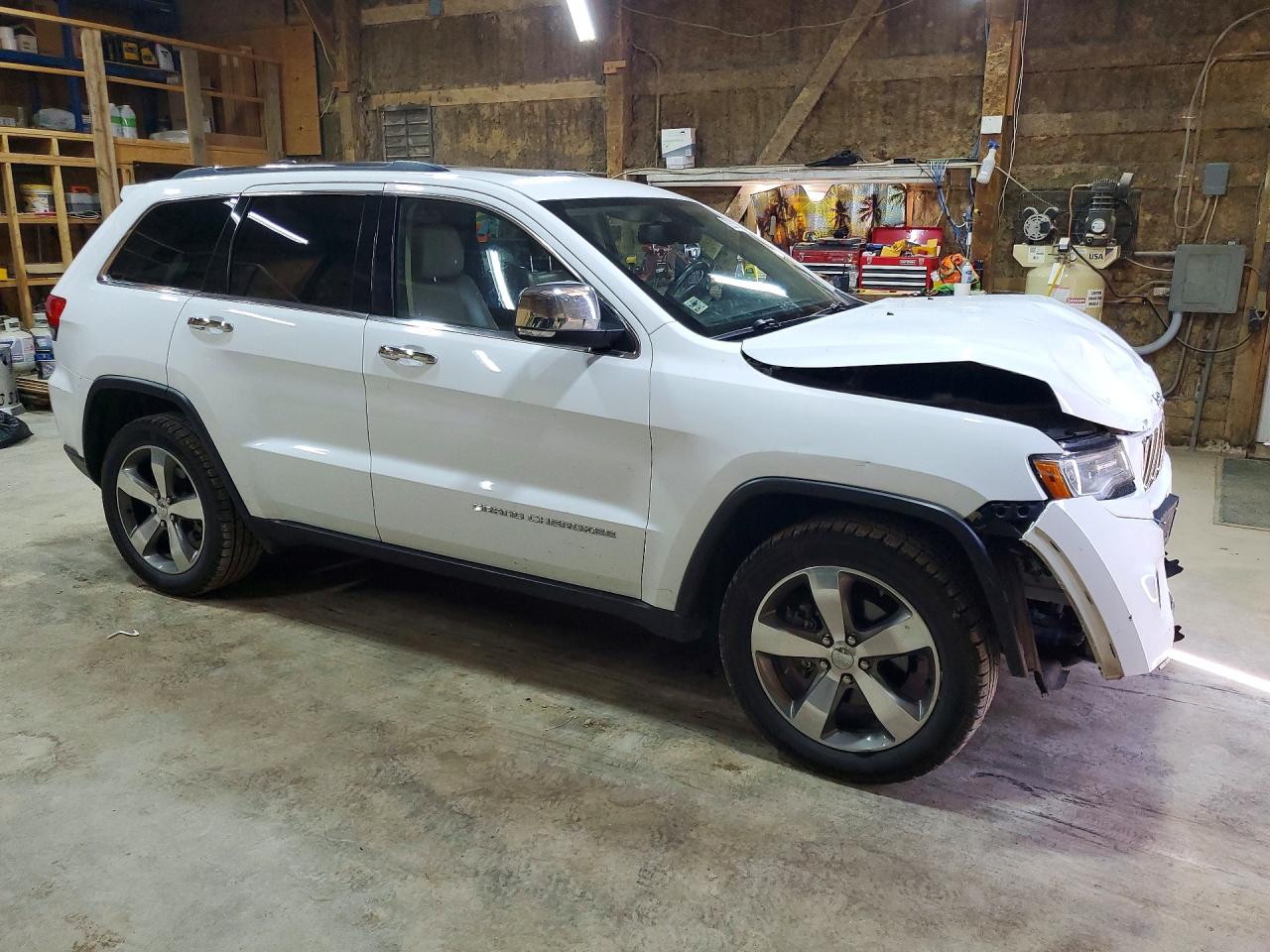 2015 Jeep Grand Cherokee Limited White vin: 1C4RJFBG6FC763200
