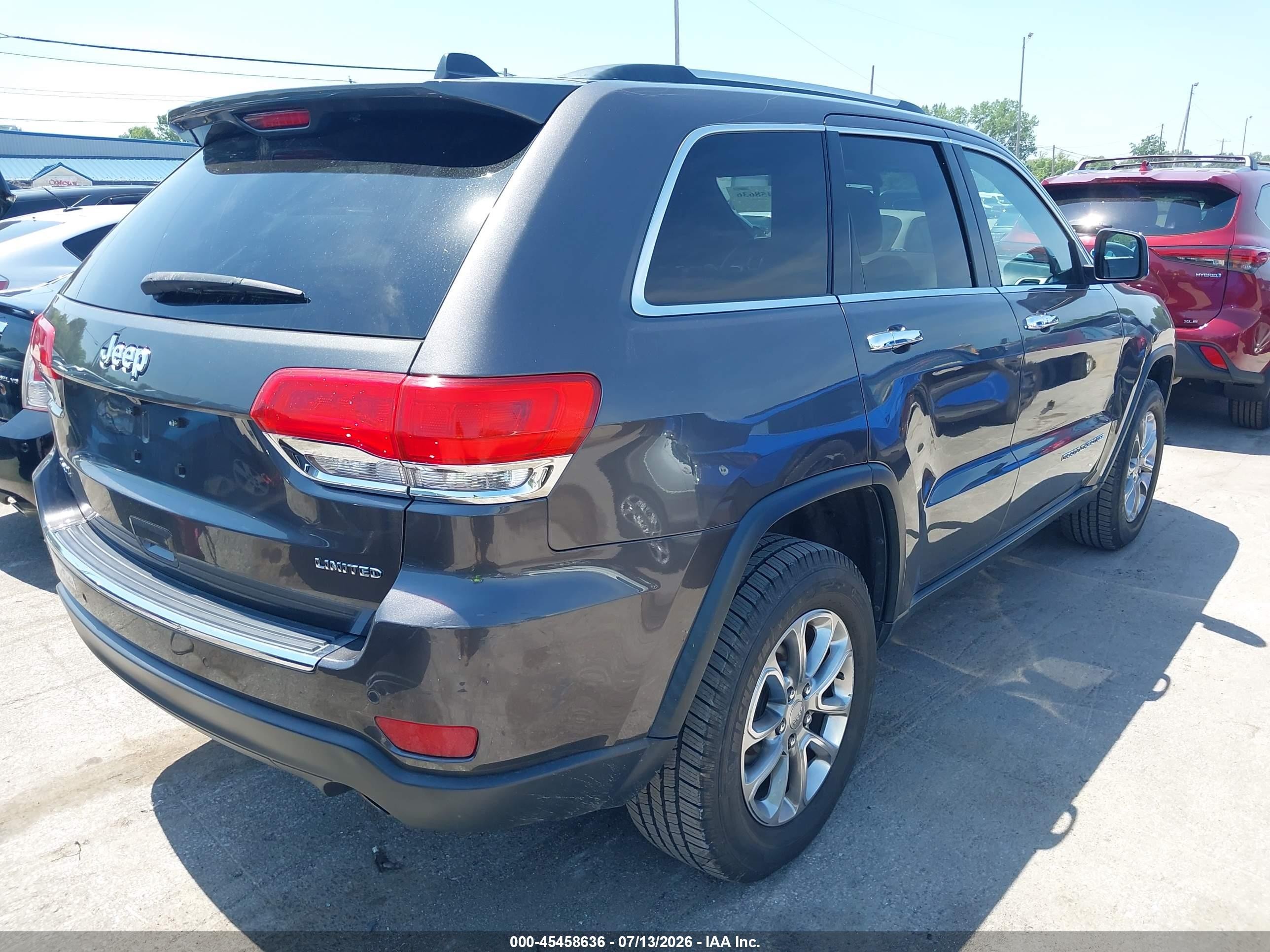 2015 Jeep Grand Cherokee Limited Gray vin: 1C4RJFBG6FC768896