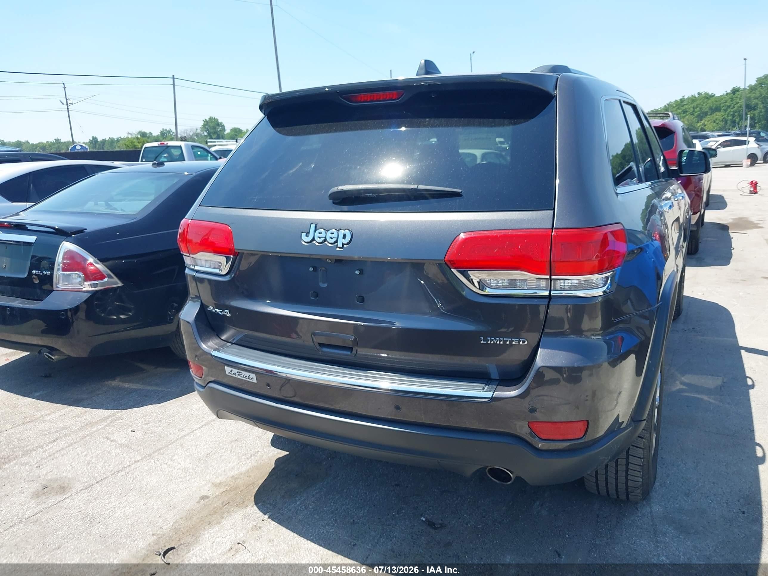 2015 Jeep Grand Cherokee Limited Gray vin: 1C4RJFBG6FC768896