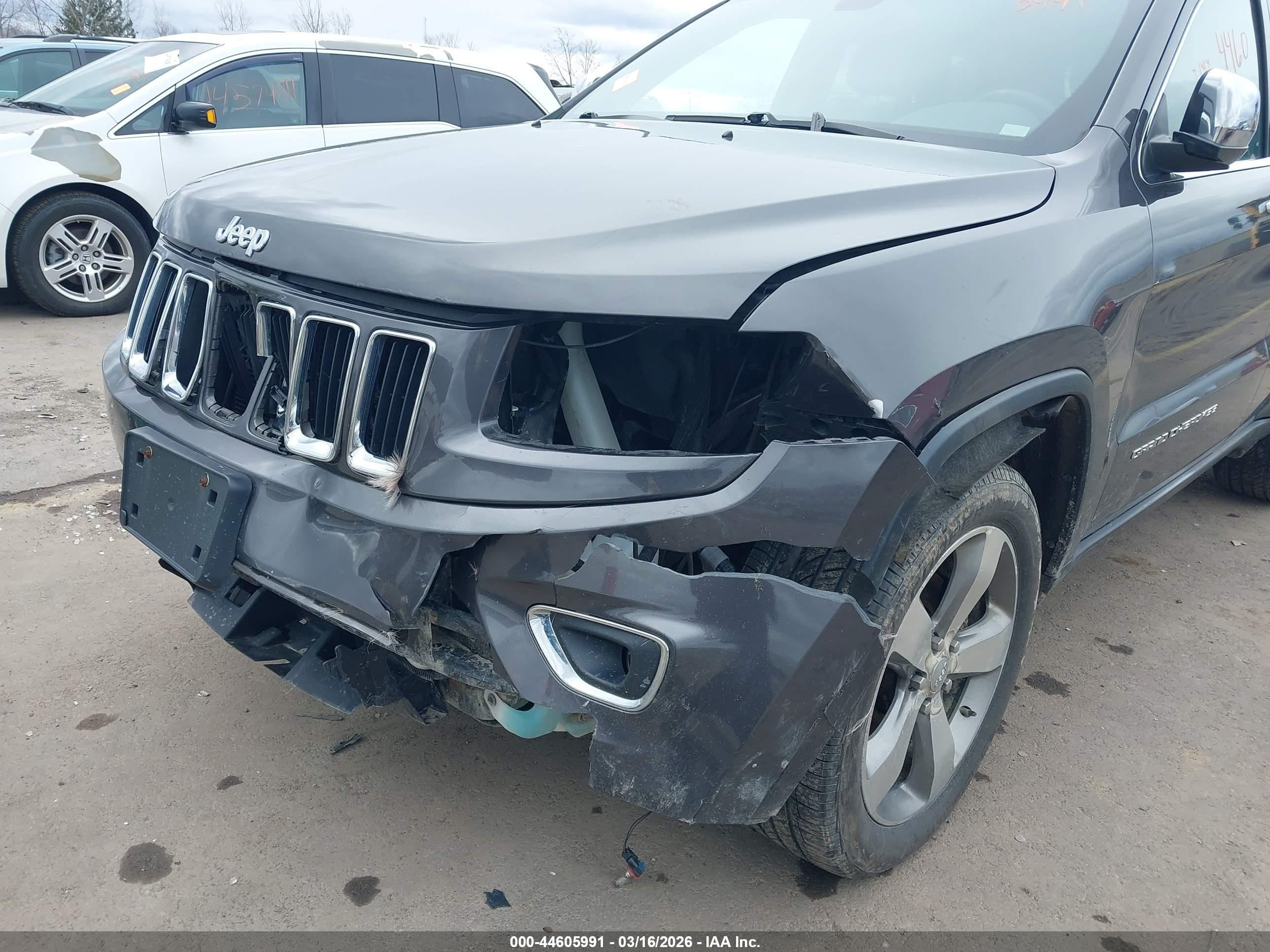 2015 Jeep Grand Cherokee Limited Серый vin: 1C4RJFBG6FC790865