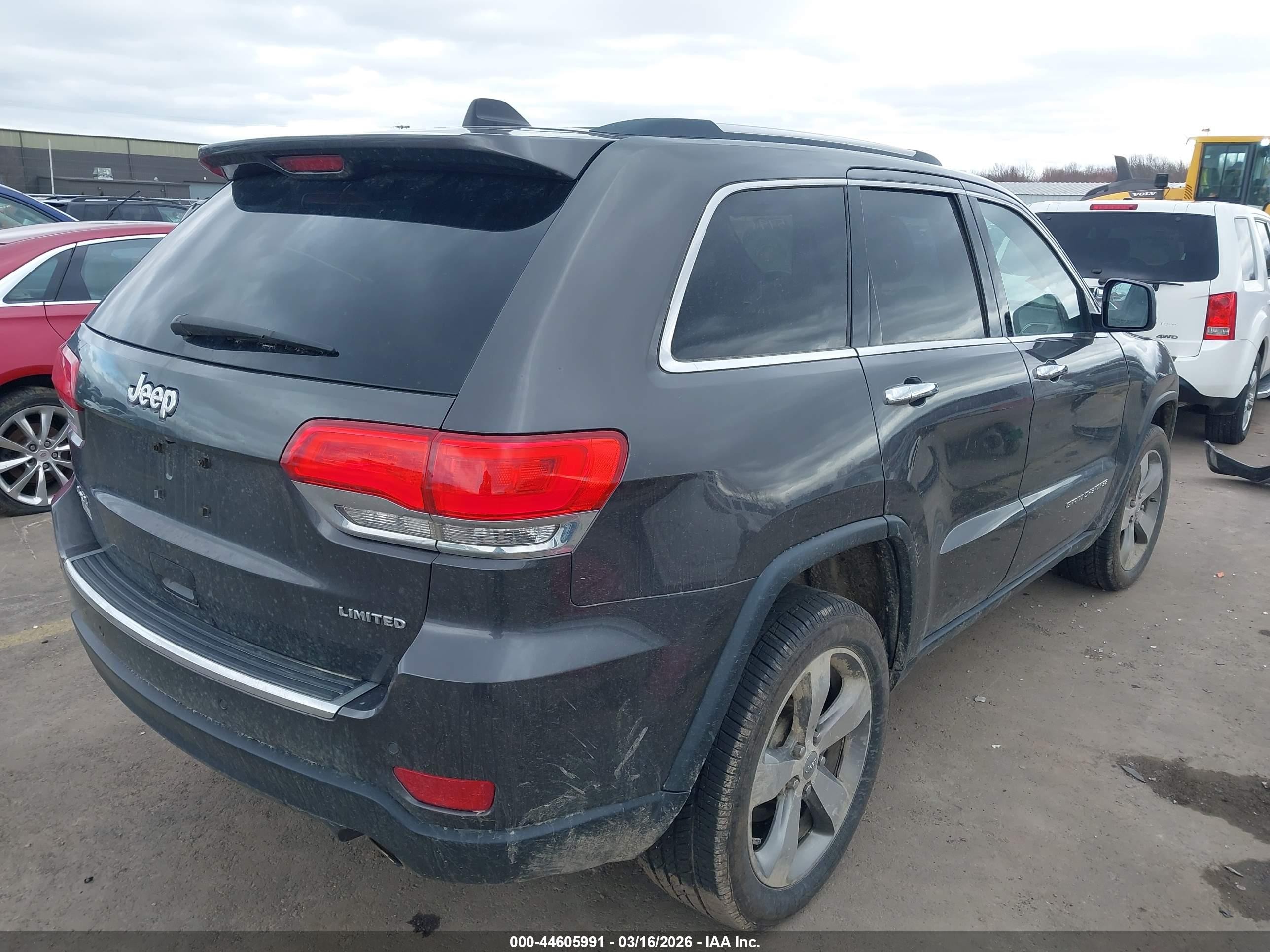 2015 Jeep Grand Cherokee Limited Серый vin: 1C4RJFBG6FC790865