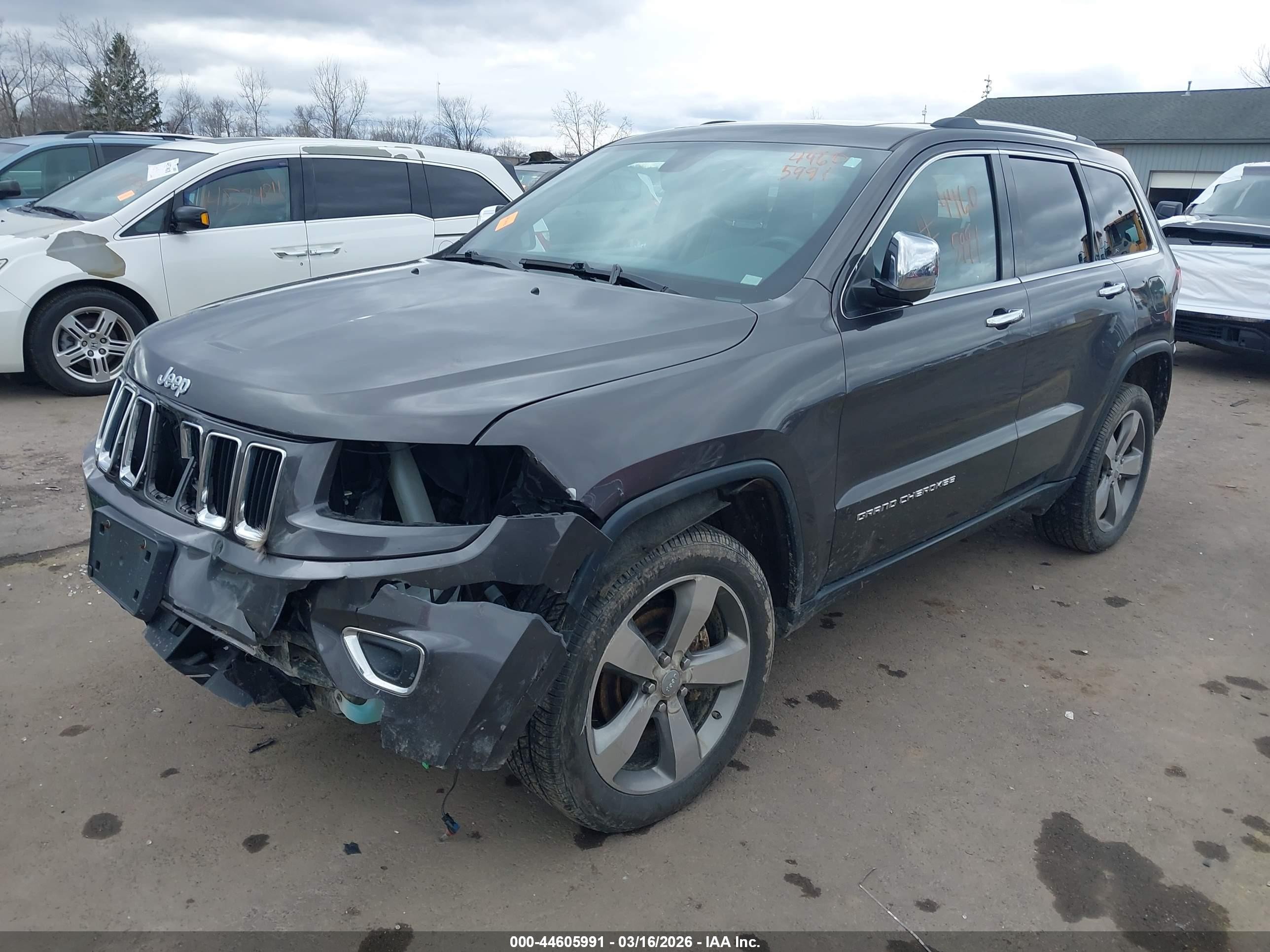 2015 Jeep Grand Cherokee Limited Серый vin: 1C4RJFBG6FC790865