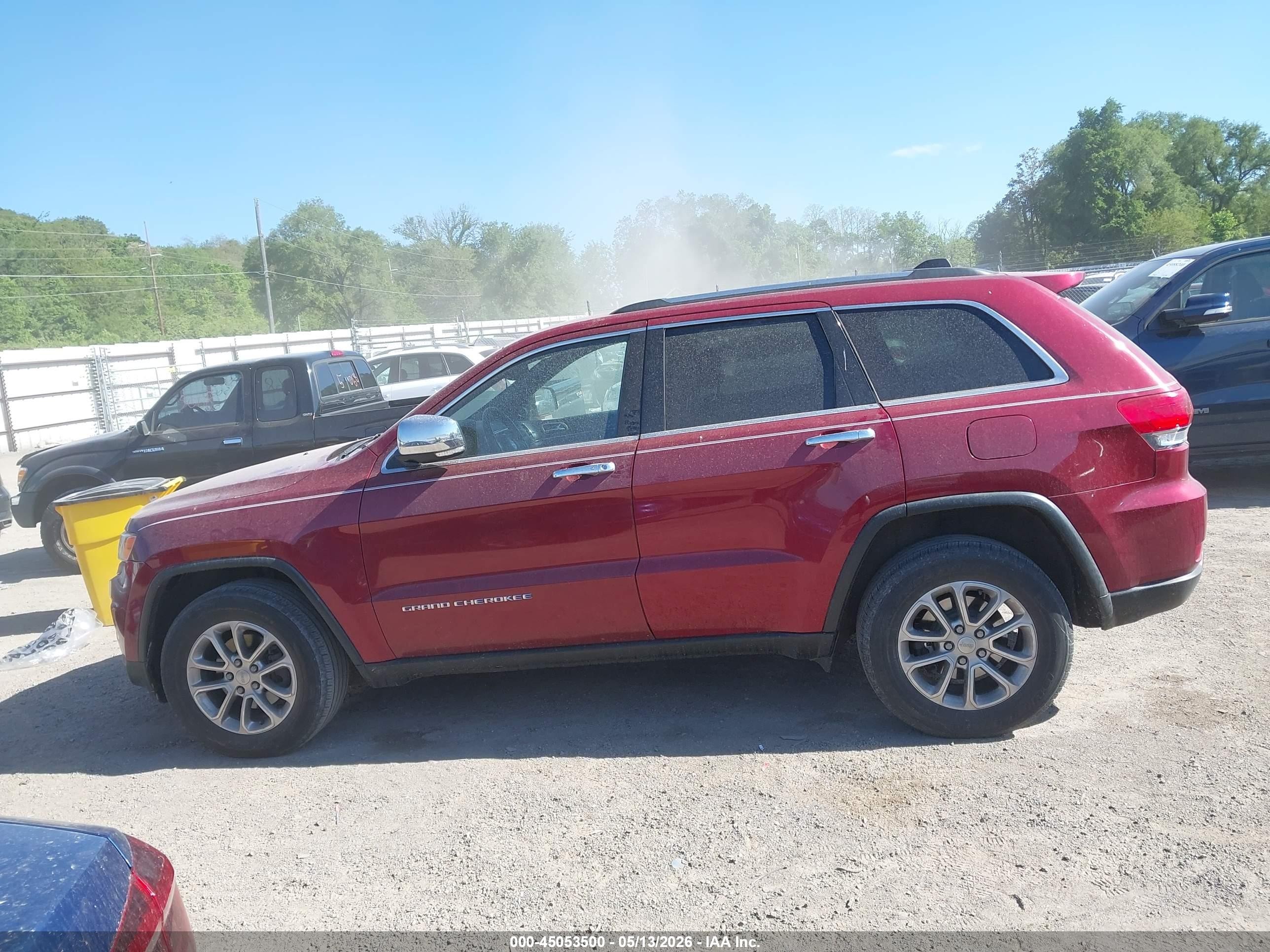 2015 Jeep Grand Cherokee Limited Red vin: 1C4RJFBG6FC882378