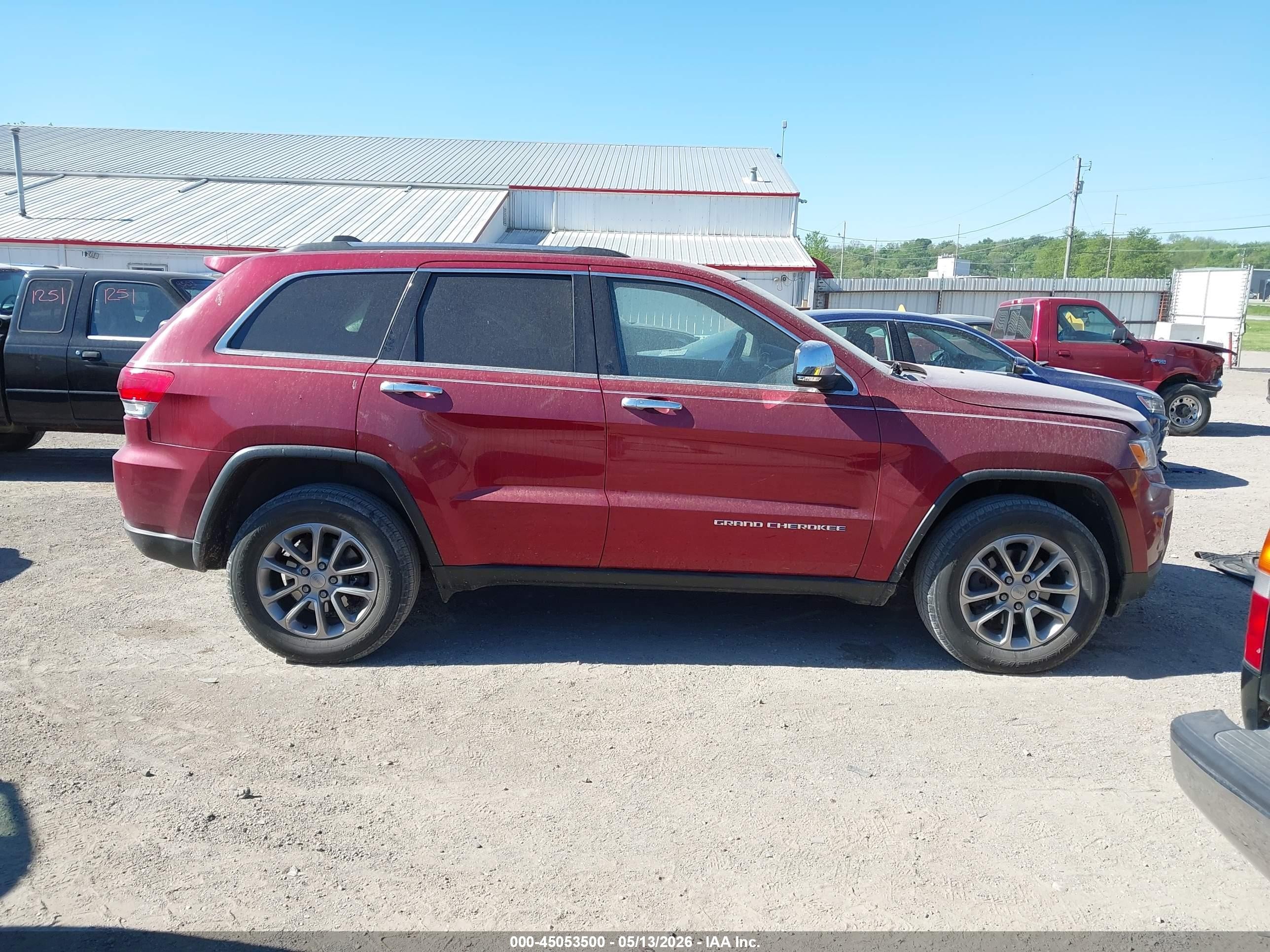 2015 Jeep Grand Cherokee Limited Red vin: 1C4RJFBG6FC882378