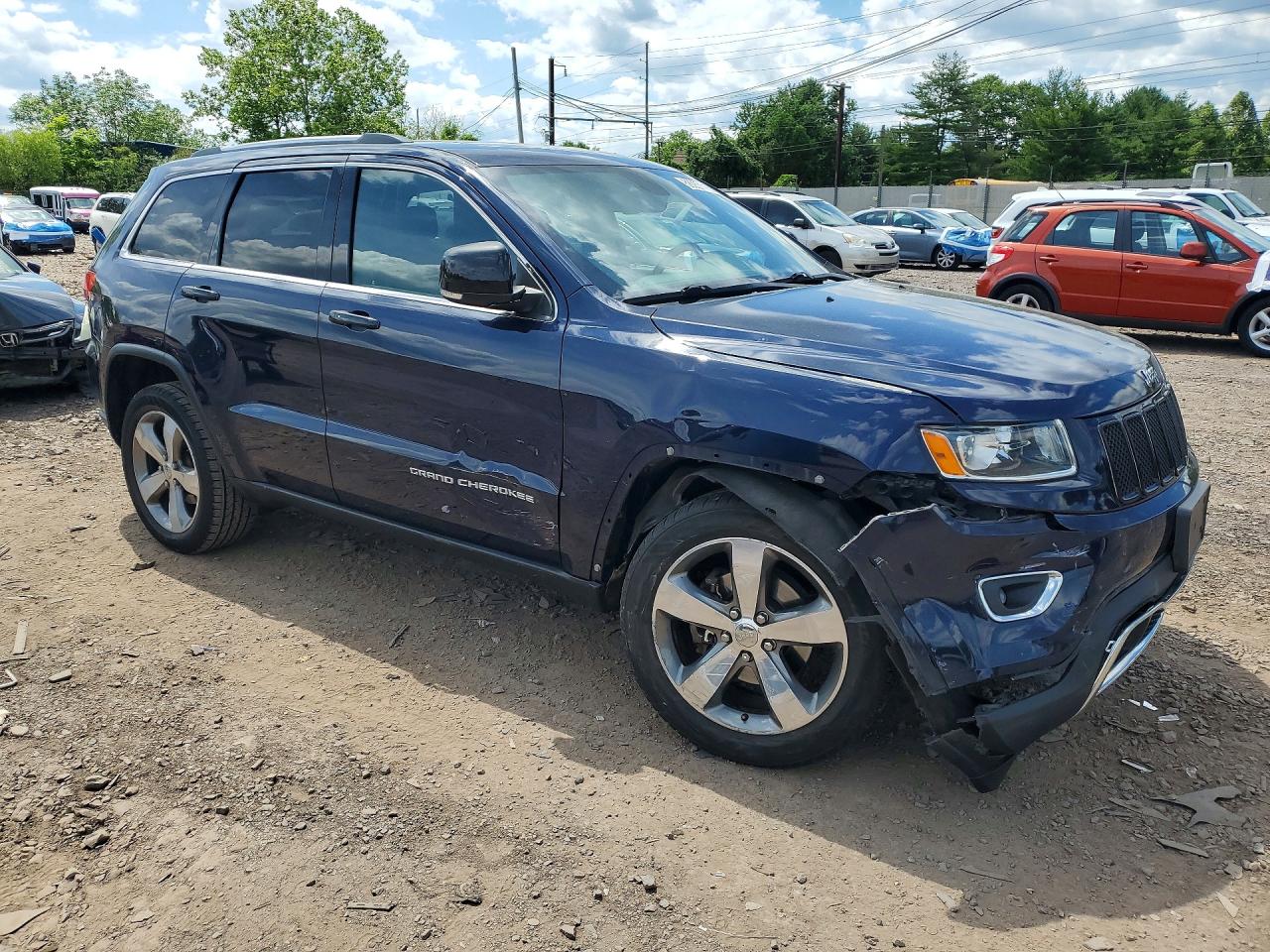 2015 Jeep Grand Cherokee Limited Blue vin: 1C4RJFBG6FC882803