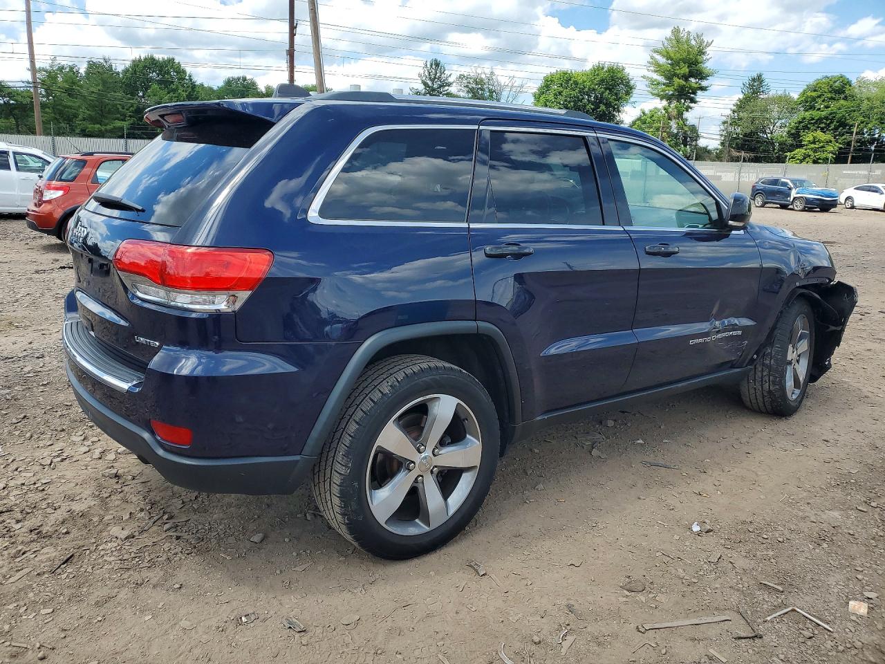 2015 Jeep Grand Cherokee Limited Blue vin: 1C4RJFBG6FC882803