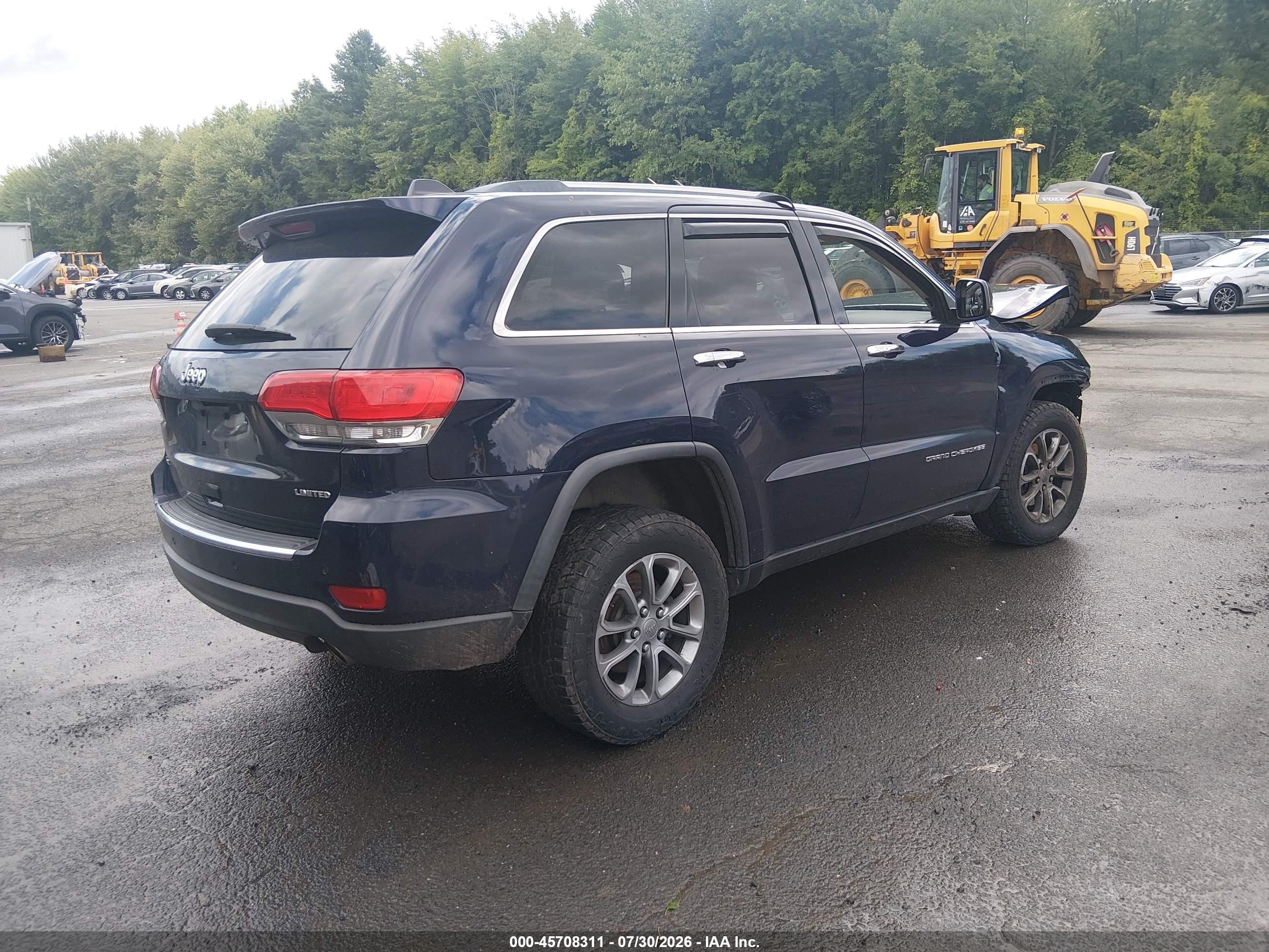 2015 Jeep Grand Cherokee Limited Blue vin: 1C4RJFBG6FC912463