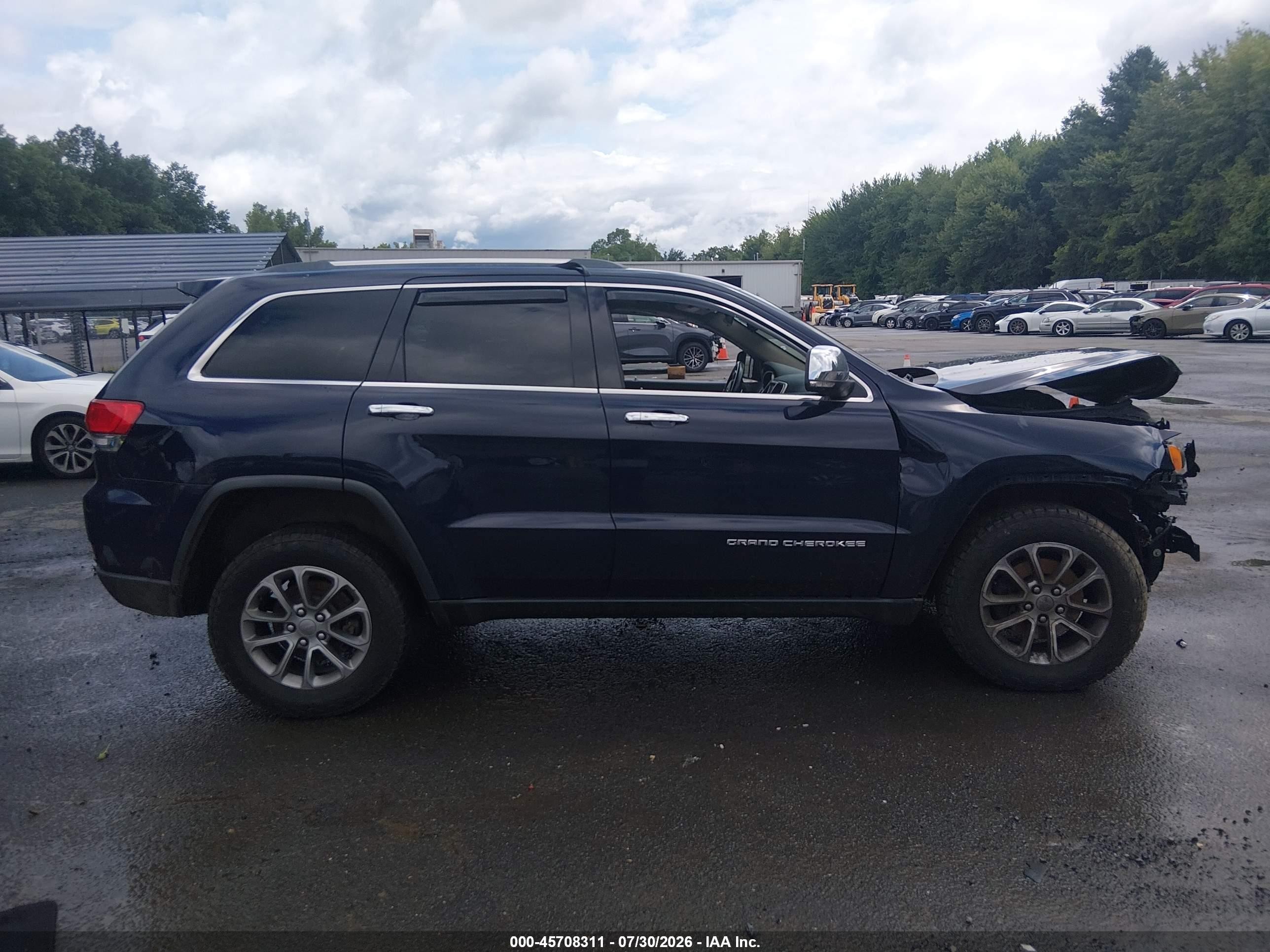 2015 Jeep Grand Cherokee Limited Blue vin: 1C4RJFBG6FC912463