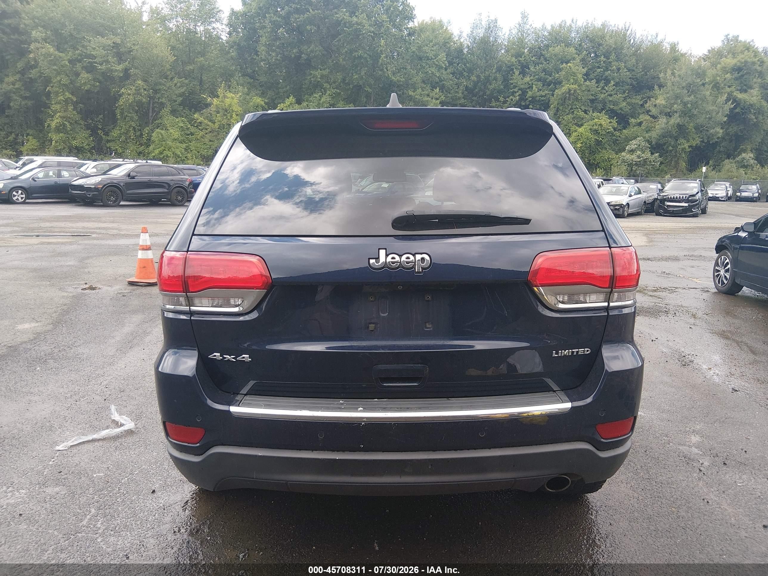 2015 Jeep Grand Cherokee Limited Blue vin: 1C4RJFBG6FC912463