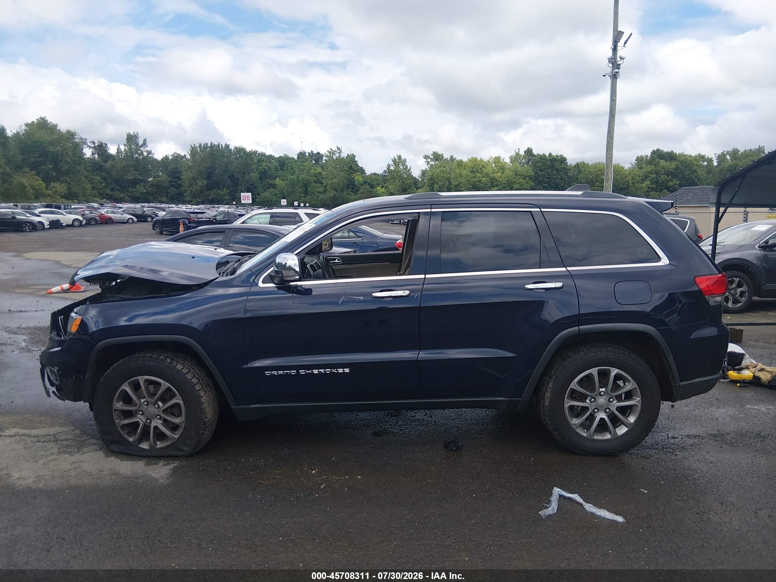 2015 Jeep Grand Cherokee Limited Blue vin: 1C4RJFBG6FC912463