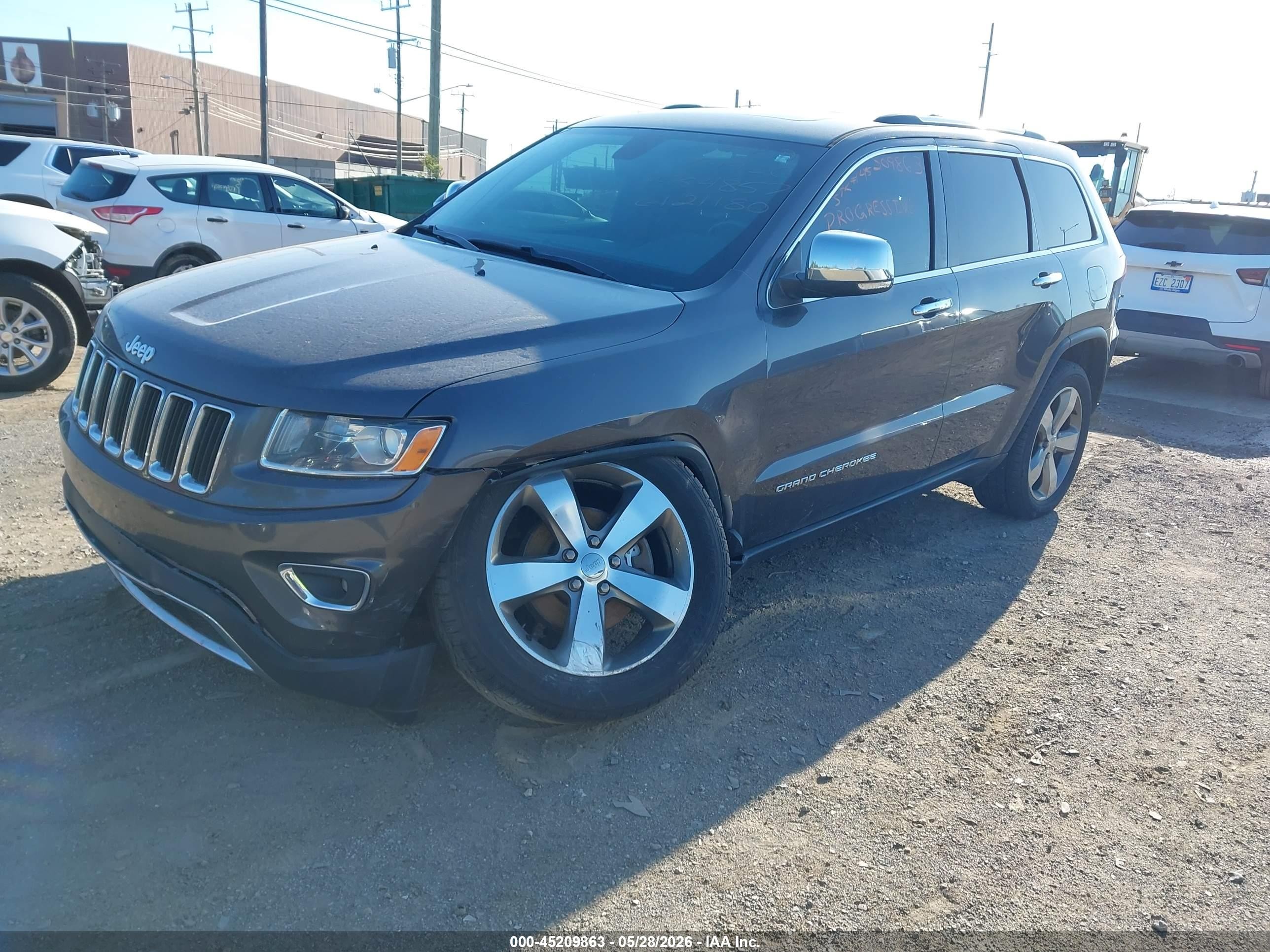 2015 Jeep Grand Cherokee Limited Серый vin: 1C4RJFBG6FC954857